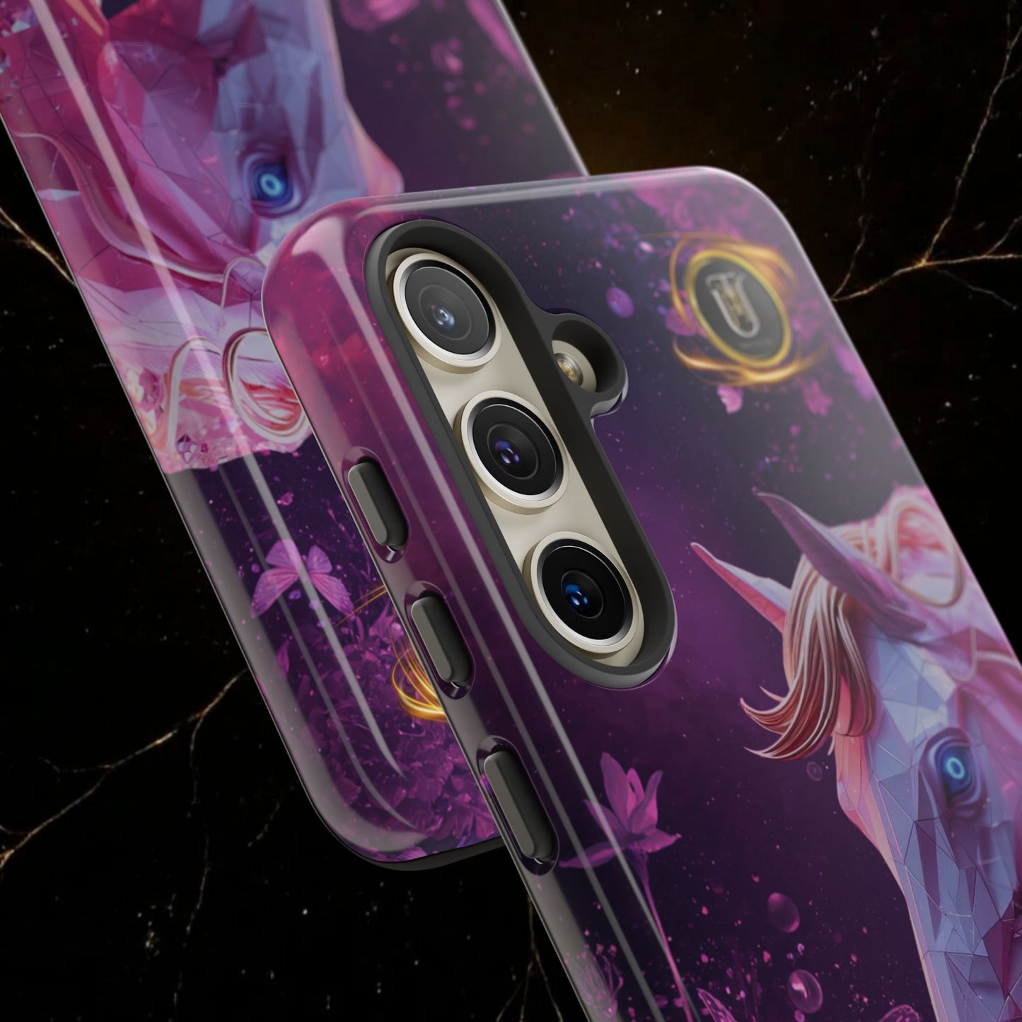 Quantum Pink Lunar Diamond Horse Tough Case — 2026 Pink Horse Phone Case