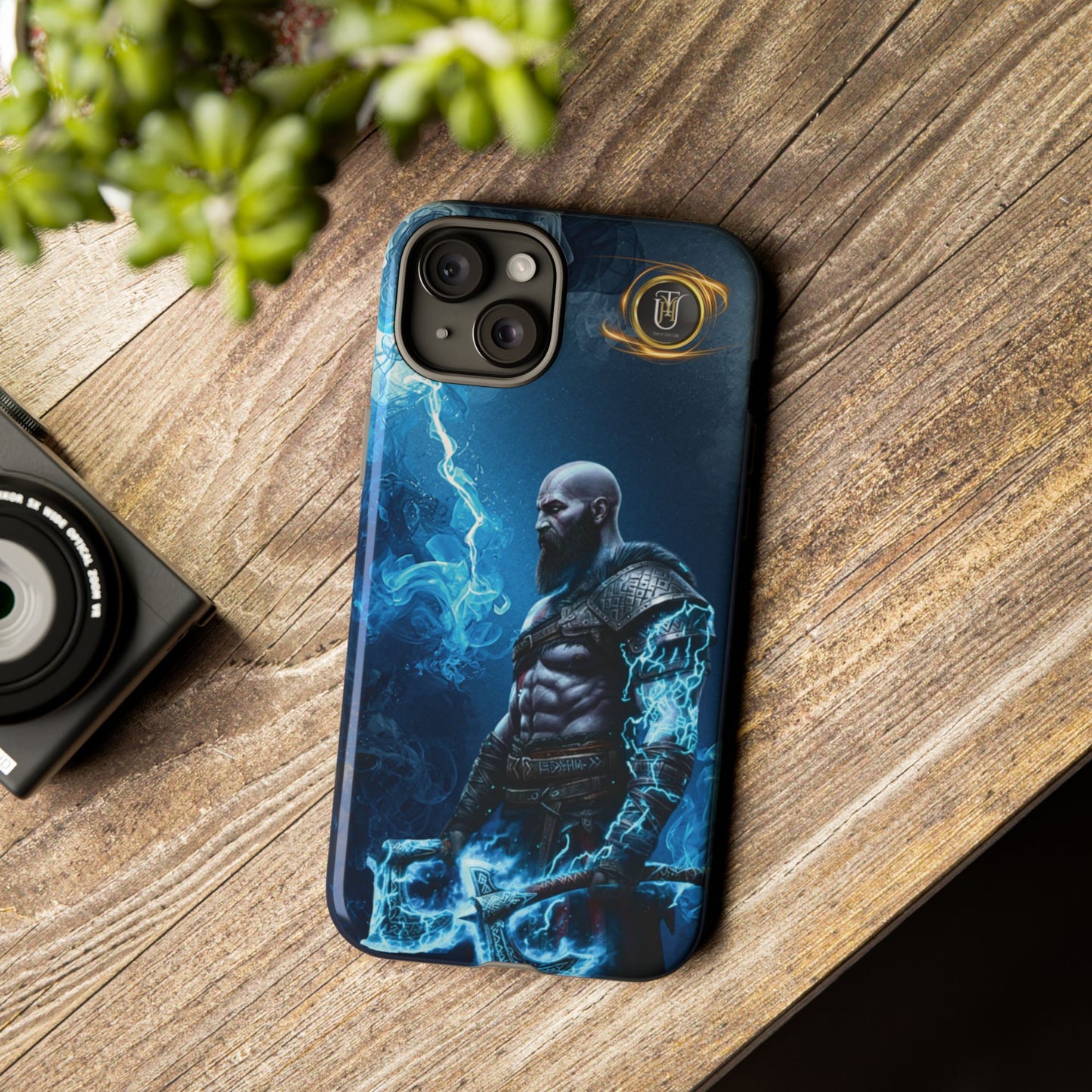 Norse Warrior Phone Case — Viking Shield & Helmet Tough Cover