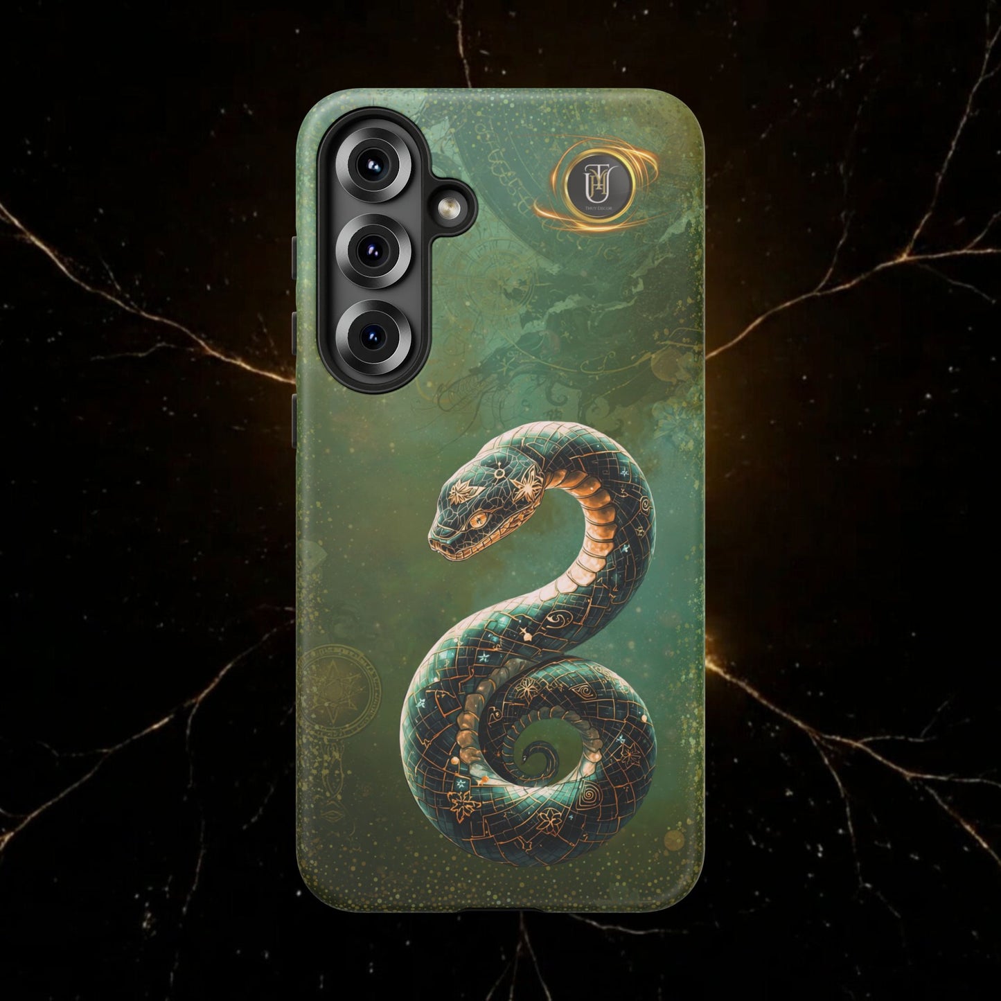 Lunar Snake Phone Case — Eternity Serpent Design