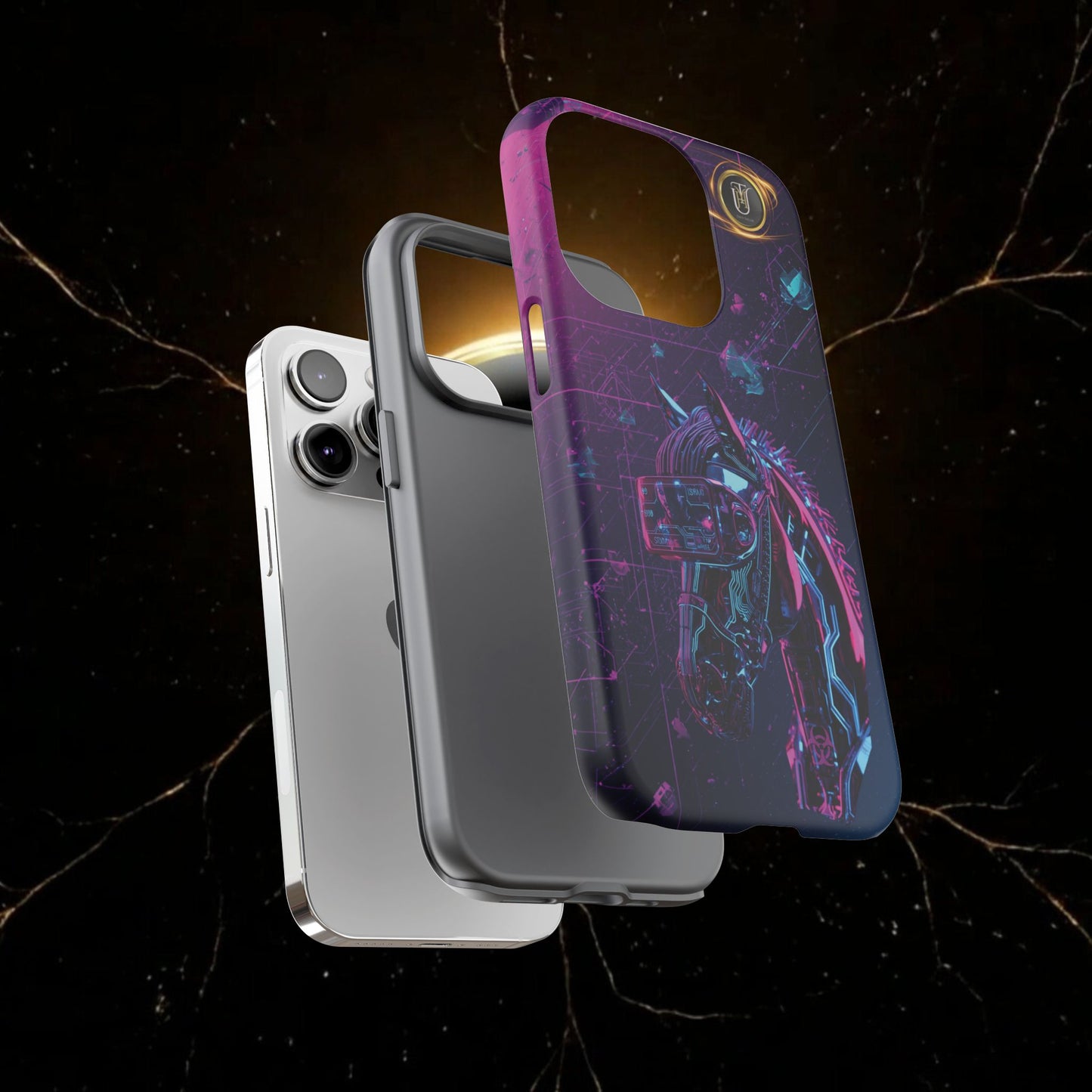 Cyber Lunar Horse Tough Case — Quantum P Phone Cover