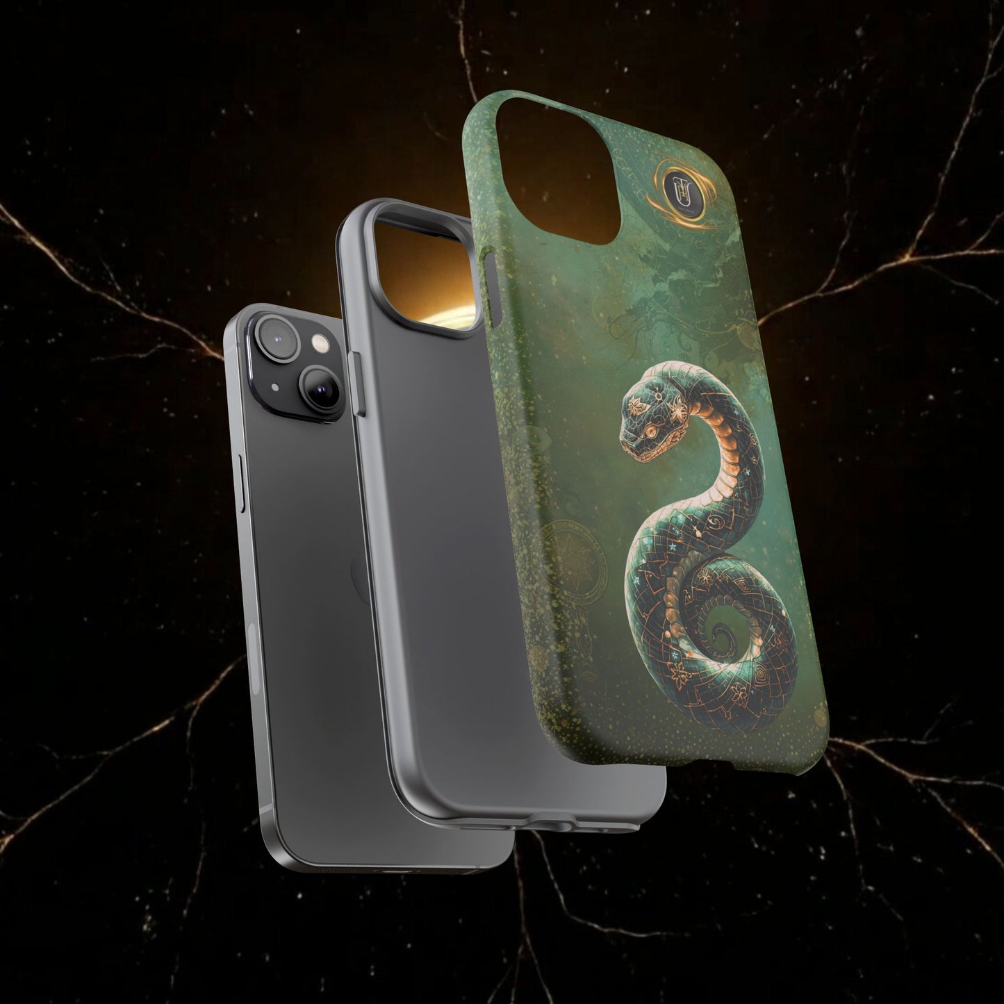 Lunar Snake Phone Case — Eternity Serpent Design