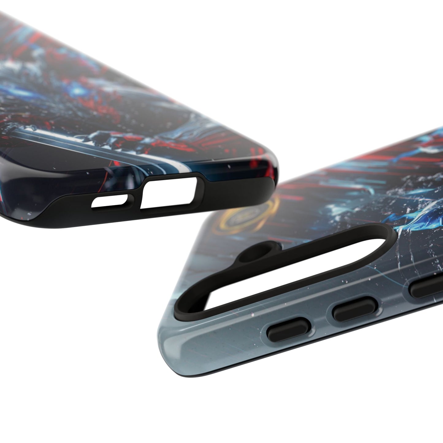 Lunar Metal Rat Samurai Phone Case — Warrior Rodent Armor Design