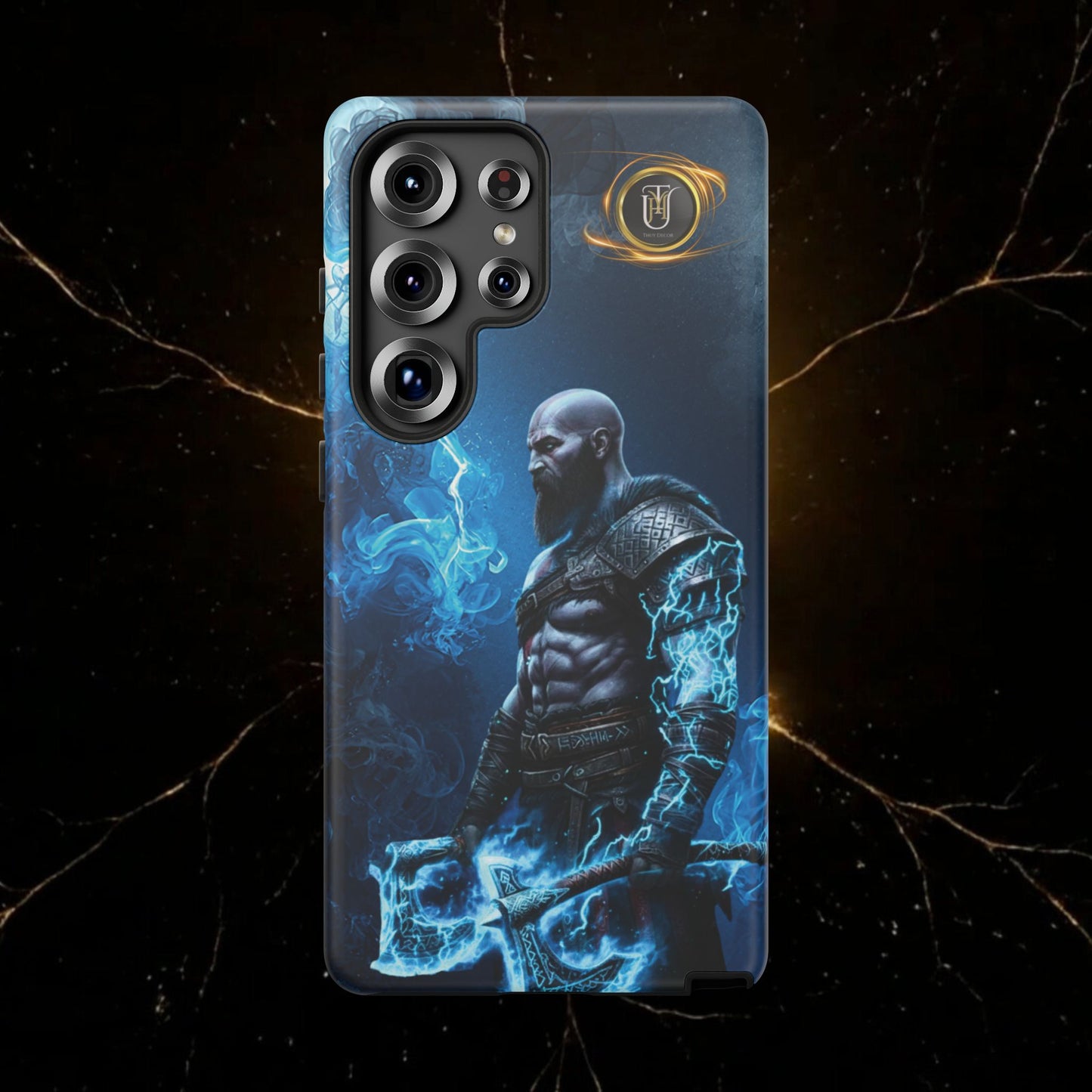 Norse Warrior Phone Case — Viking Shield & Helmet Tough Cover