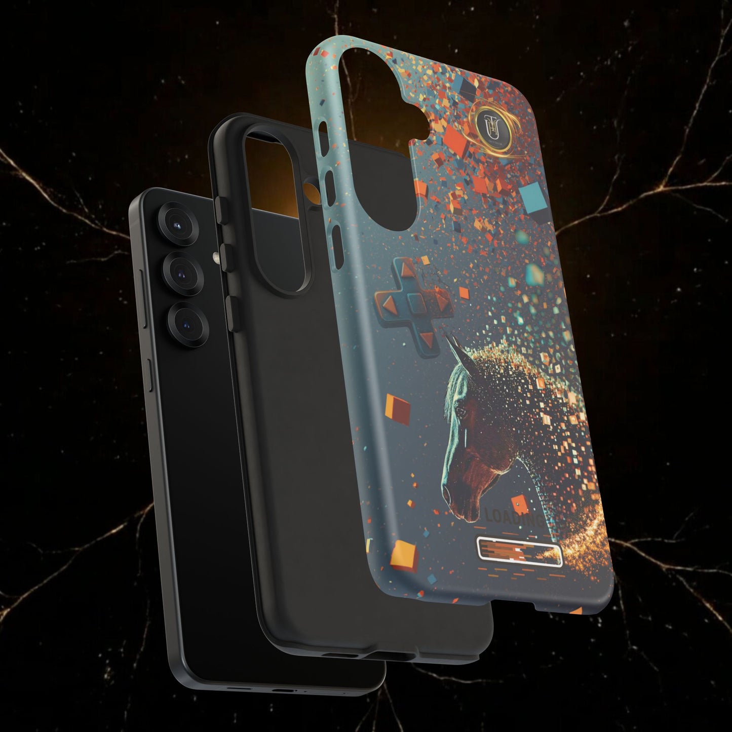 Glitched Lunar Horse Phone Case — Gamer Lucky Totem