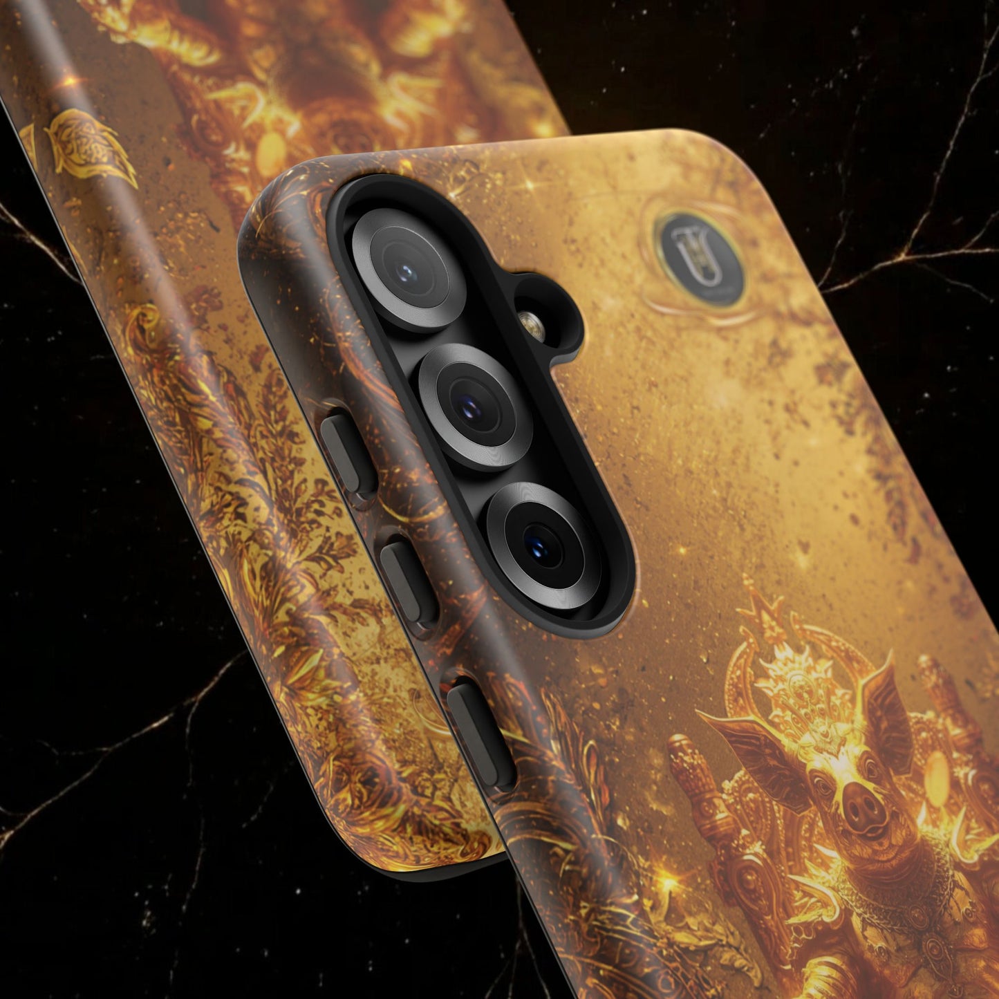 Lunar Pig Zodiac Phone Case — Fortune Totem for Wealth & Protection