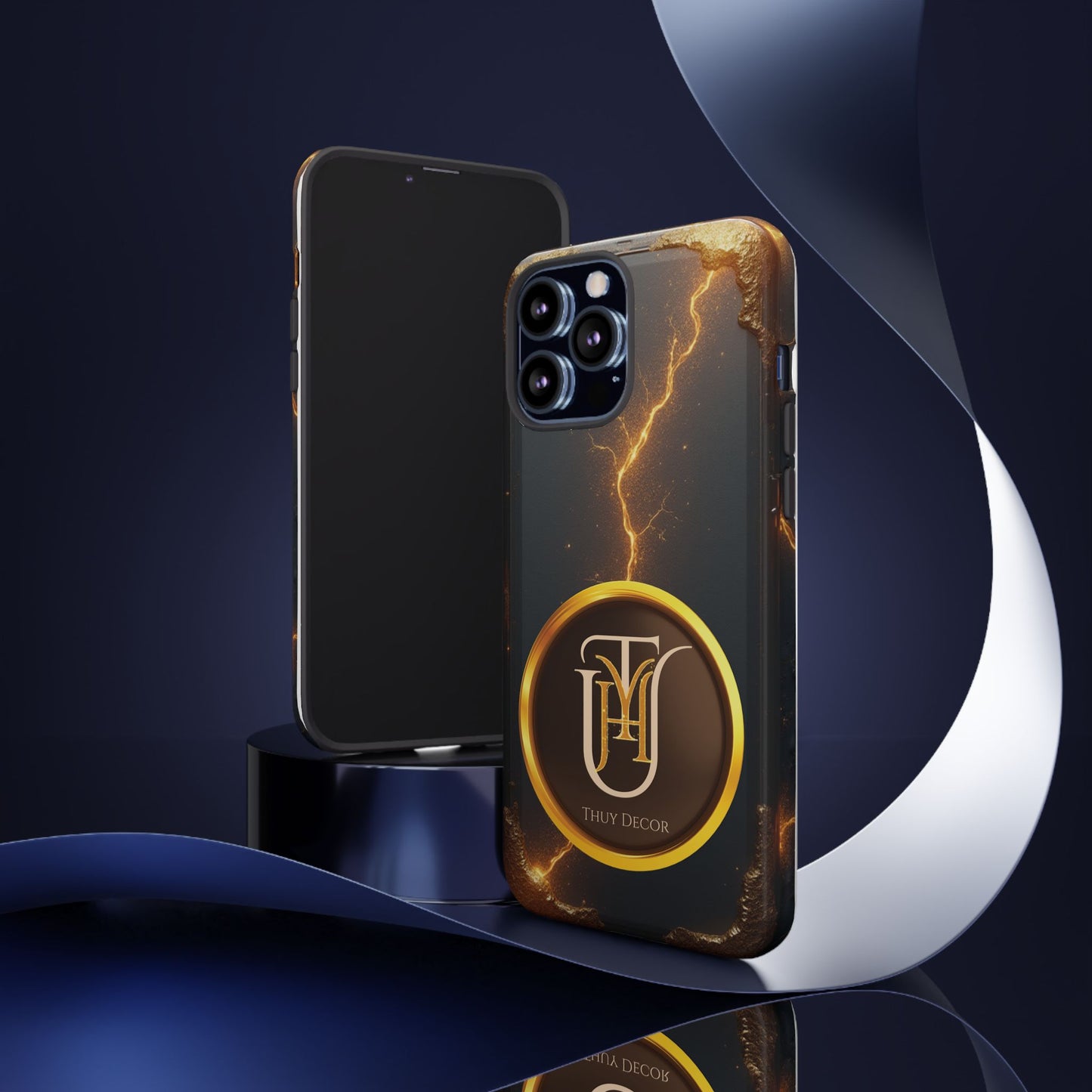 Black & Gold Luxurious Thuy Decor Brand Cover Phone Case