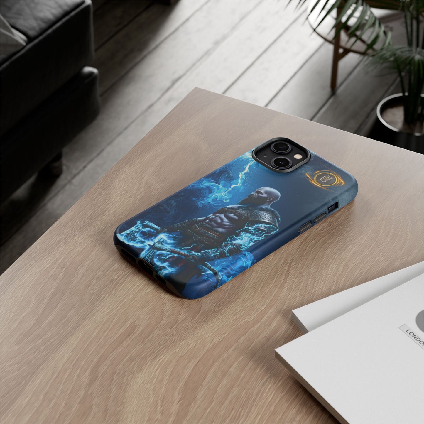 Norse Warrior Phone Case — Viking Shield & Helmet Tough Cover