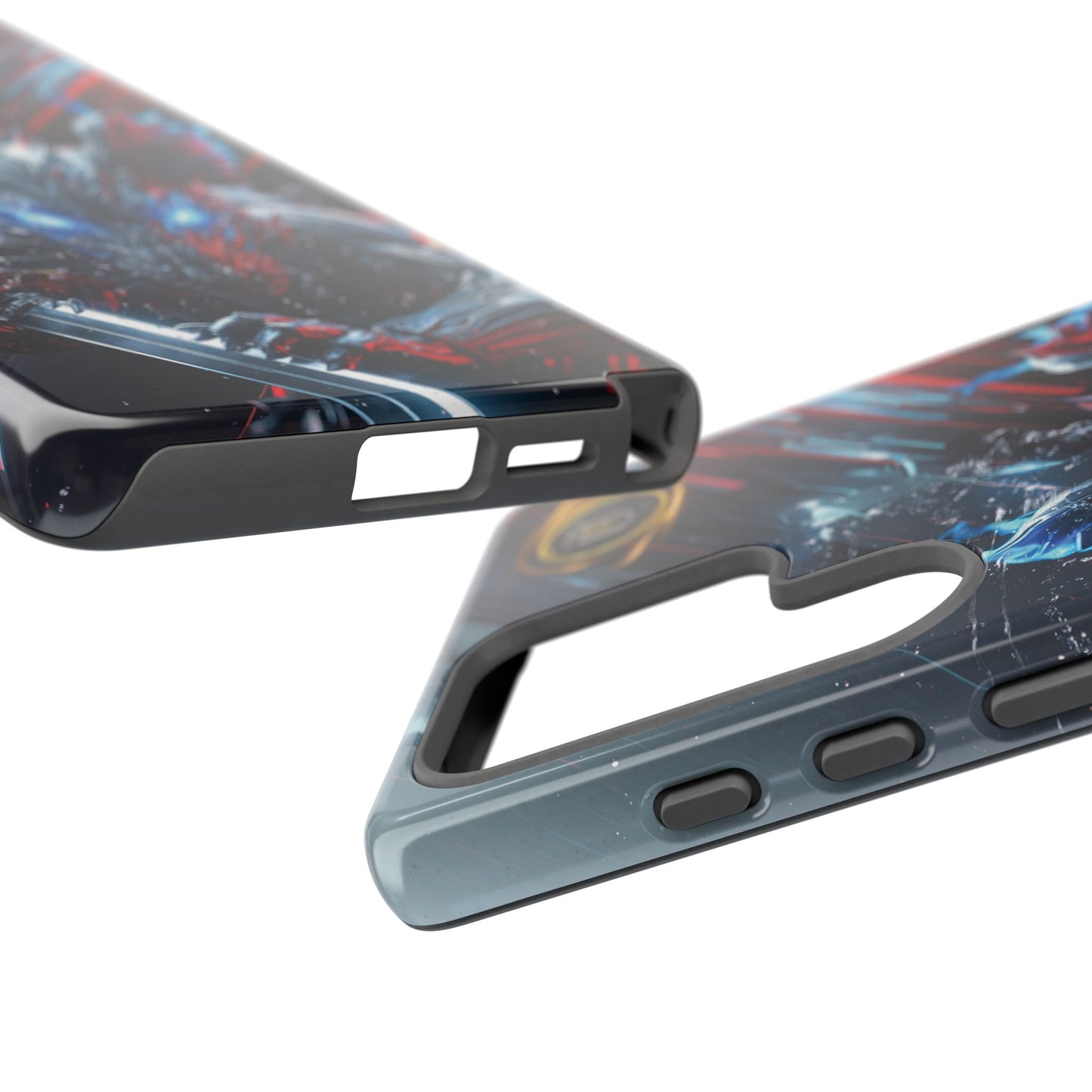 Lunar Metal Rat Samurai Phone Case — Warrior Rodent Armor Design