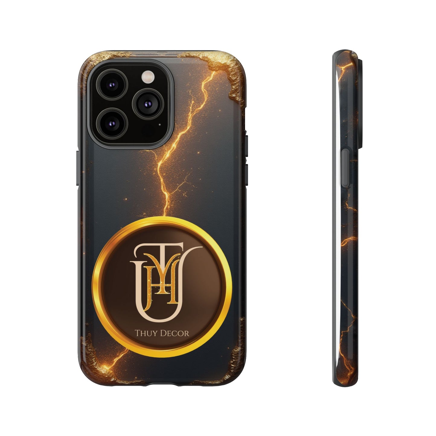 Black & Gold Luxurious Thuy Decor Brand Cover Phone Case