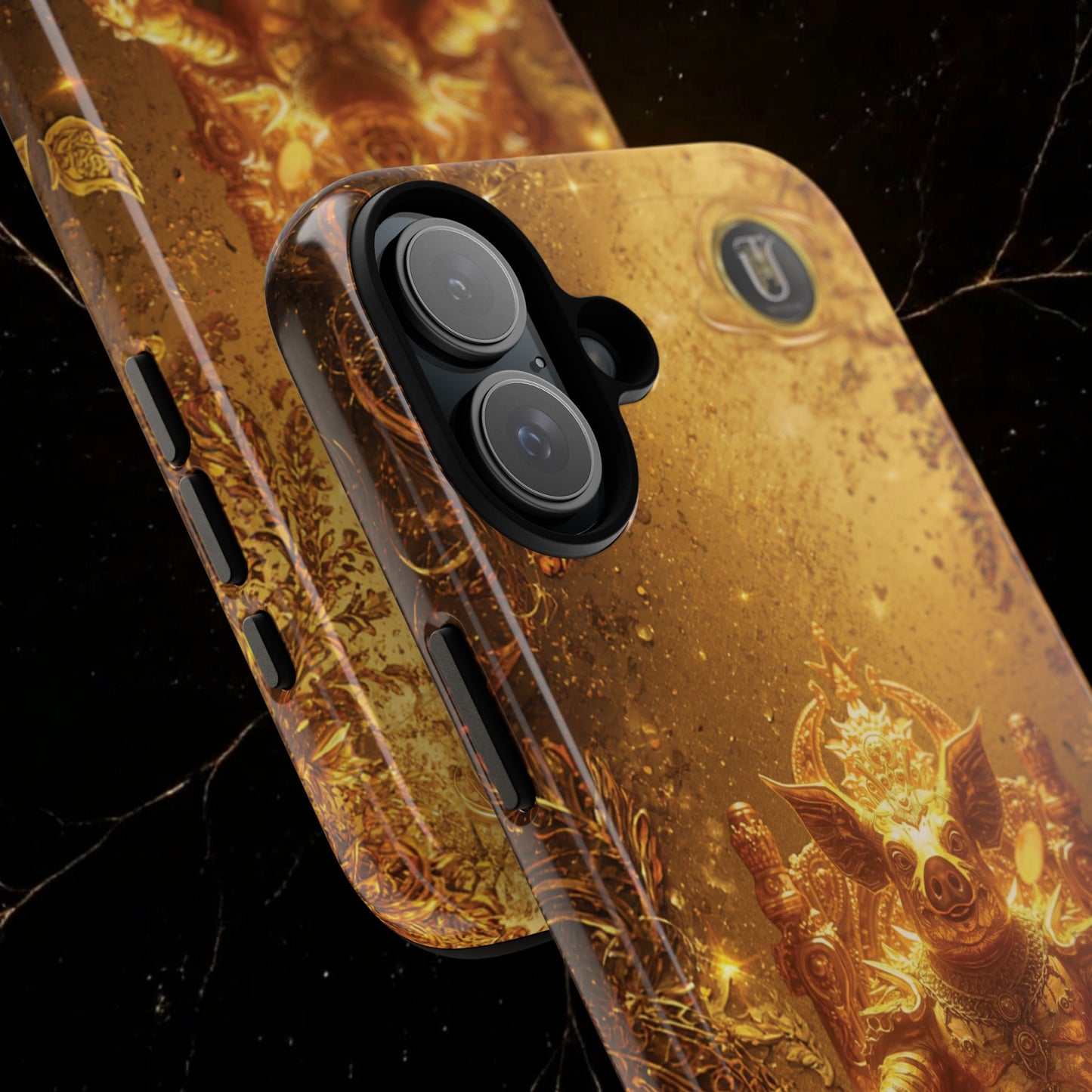 Lunar Pig Zodiac Phone Case — Fortune Totem for Wealth & Protection