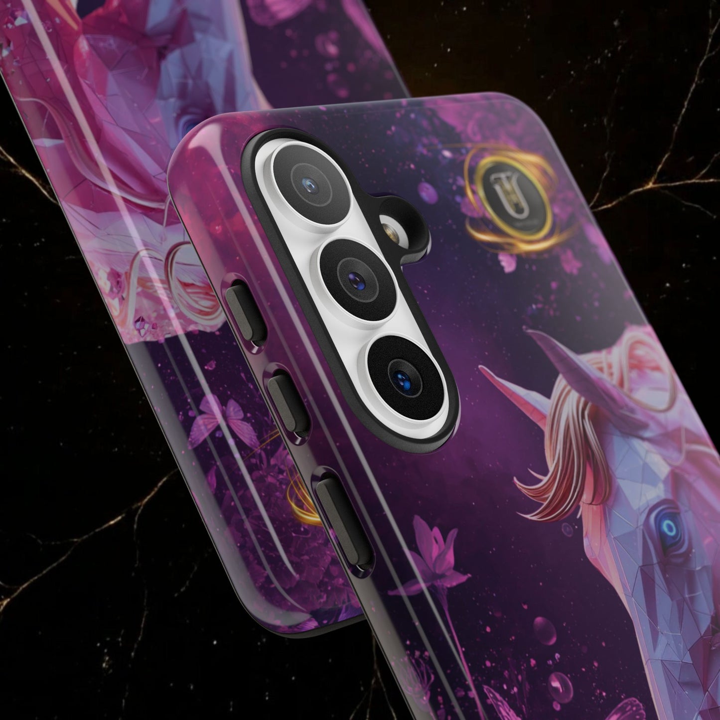 Quantum Pink Lunar Diamond Horse Tough Case — 2026 Pink Horse Phone Case