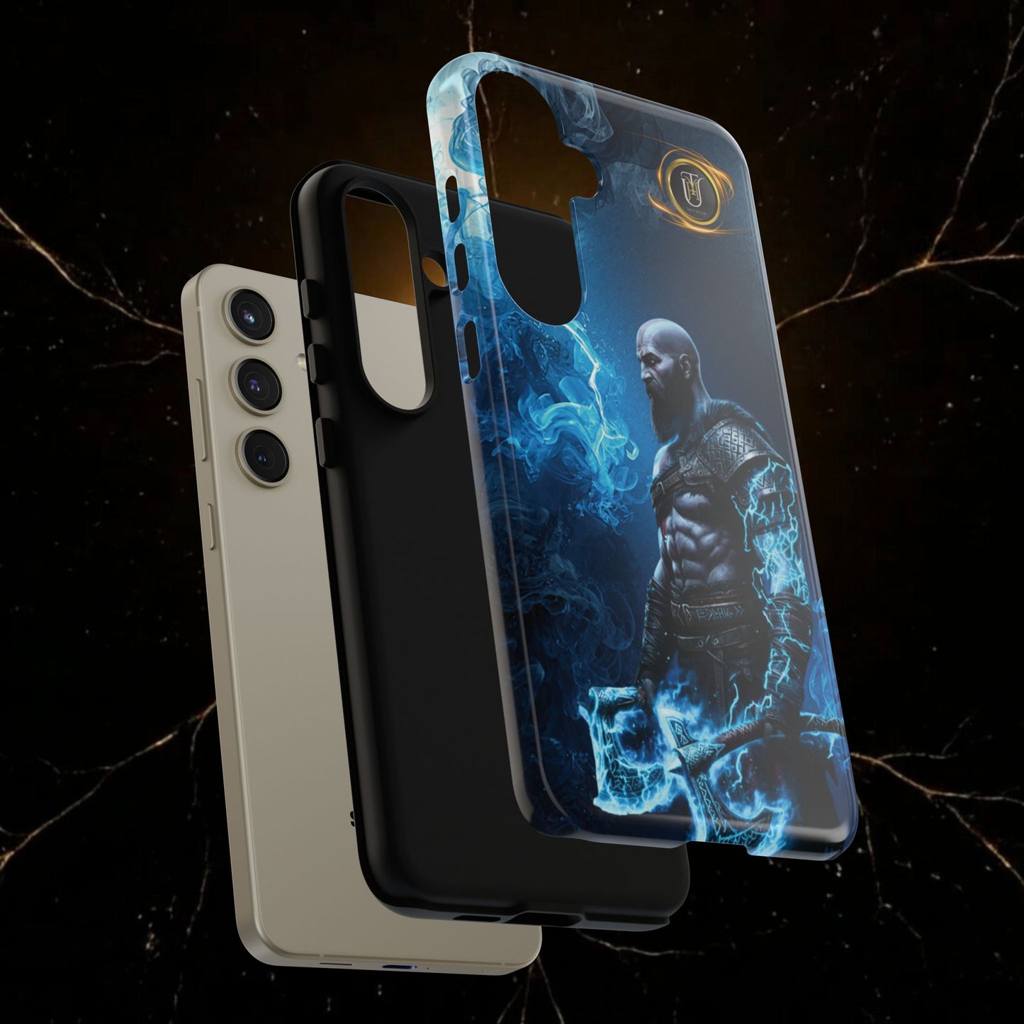 Norse Warrior Phone Case — Viking Shield & Helmet Tough Cover