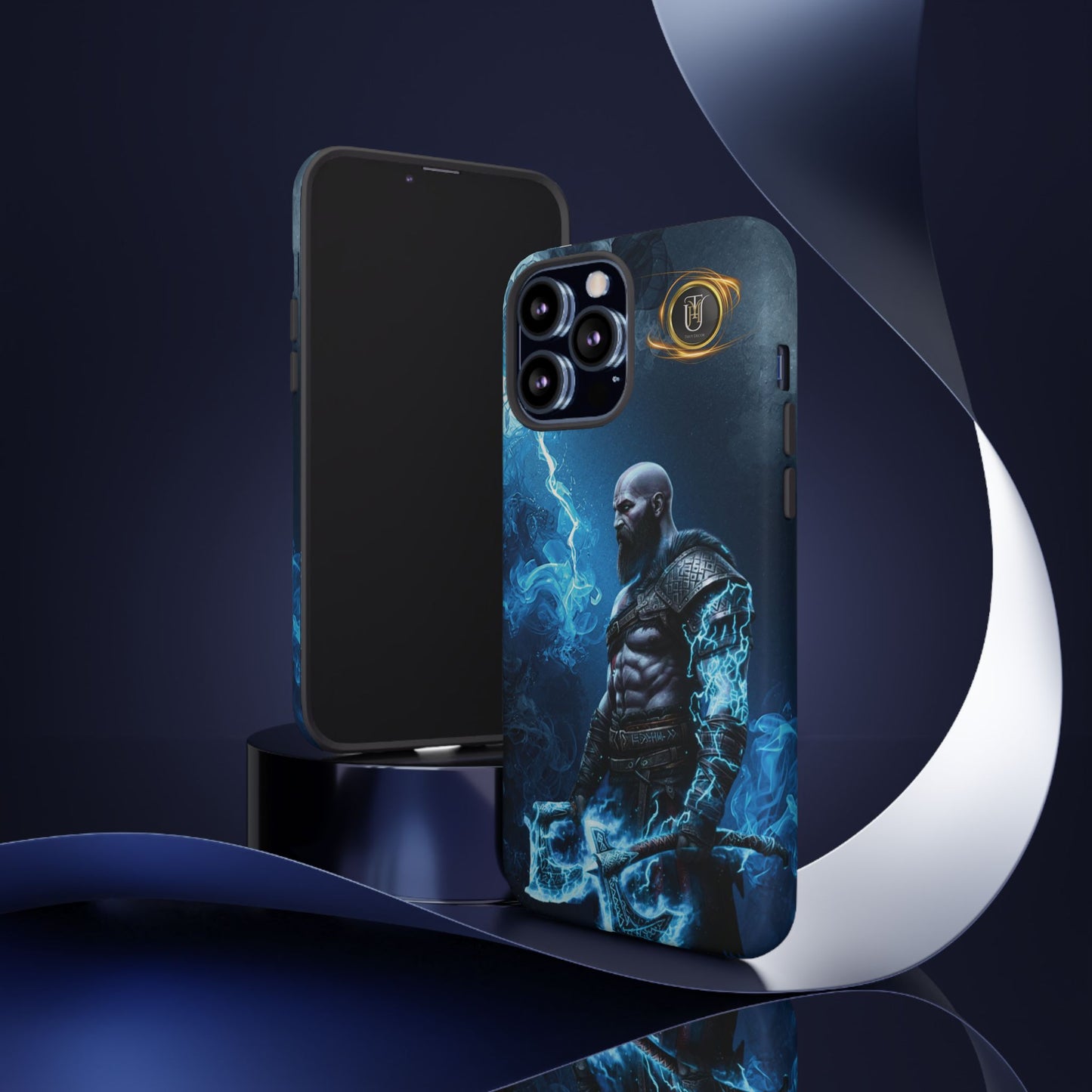Norse Warrior Phone Case — Viking Shield & Helmet Tough Cover