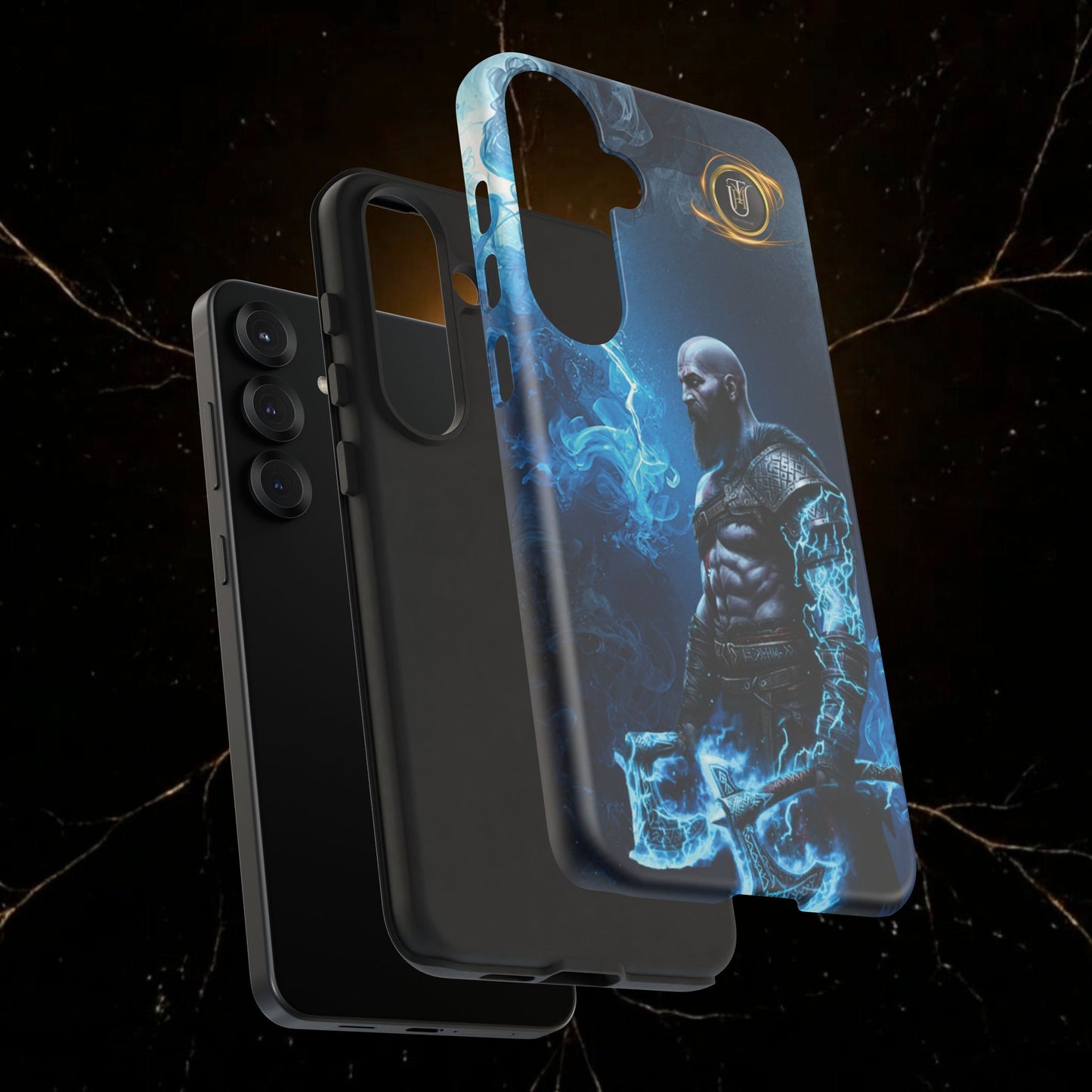 Norse Warrior Phone Case — Viking Shield & Helmet Tough Cover