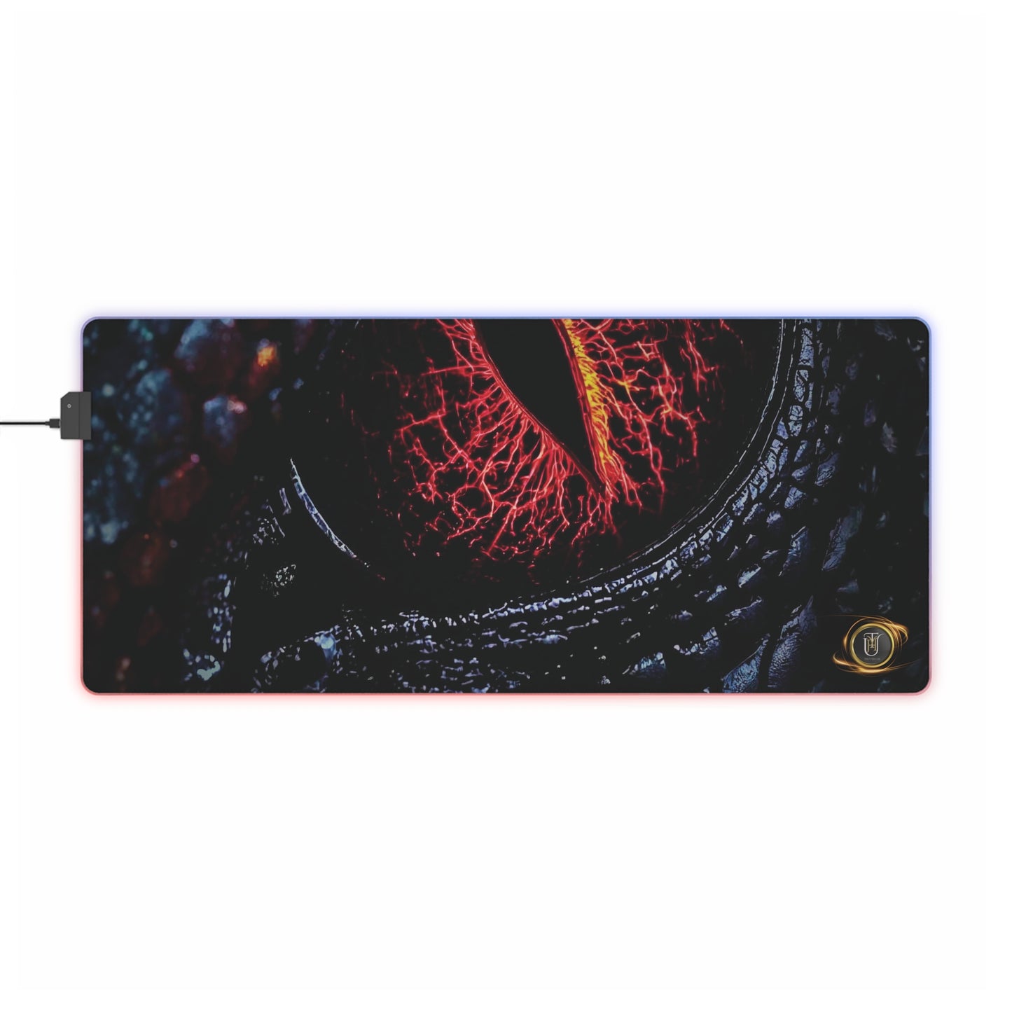 Evil Dragon Eye LED Gaming Mouse Pad — RGB Illuminated Gaming Mousepad