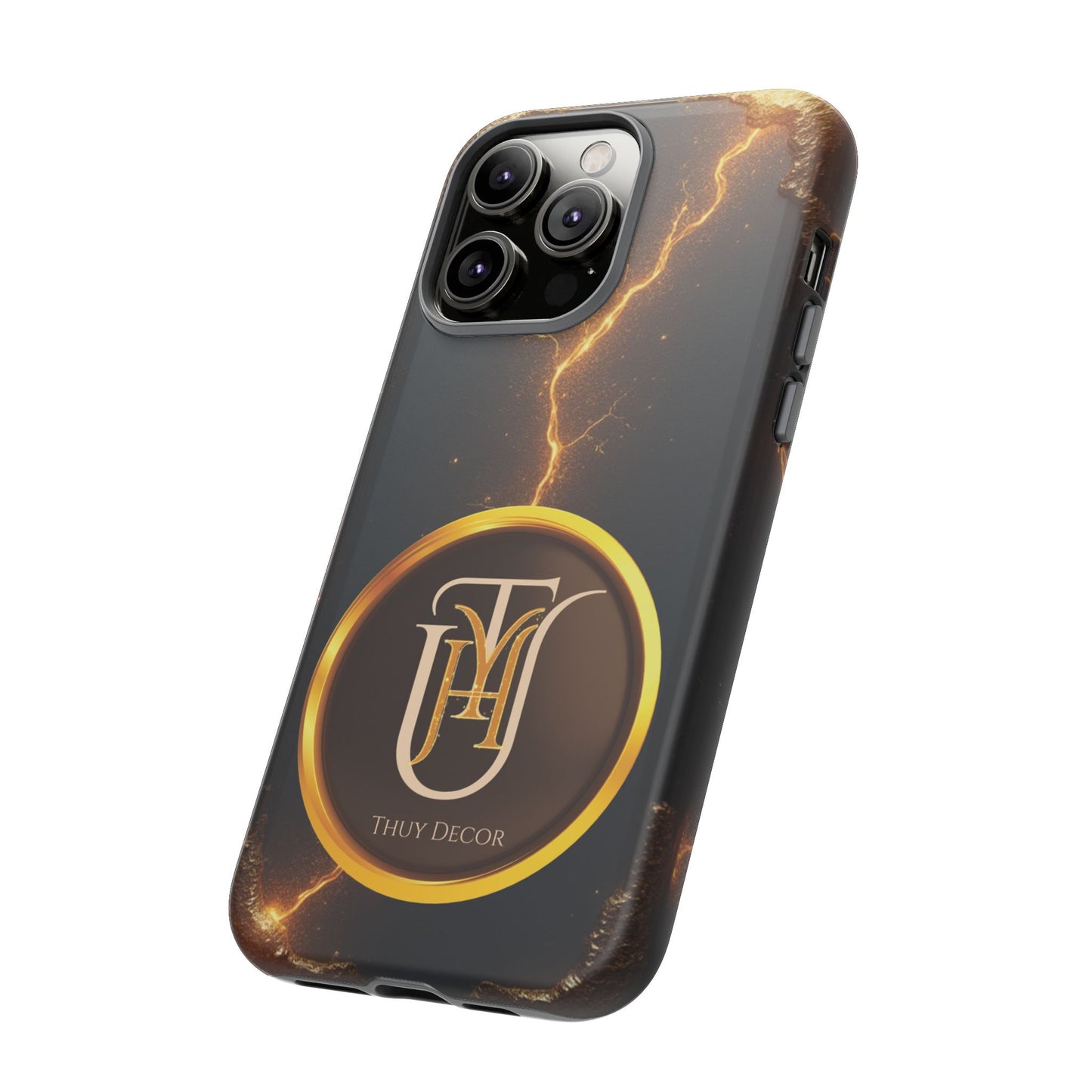 Black & Gold Luxurious Thuy Decor Brand Cover Phone Case