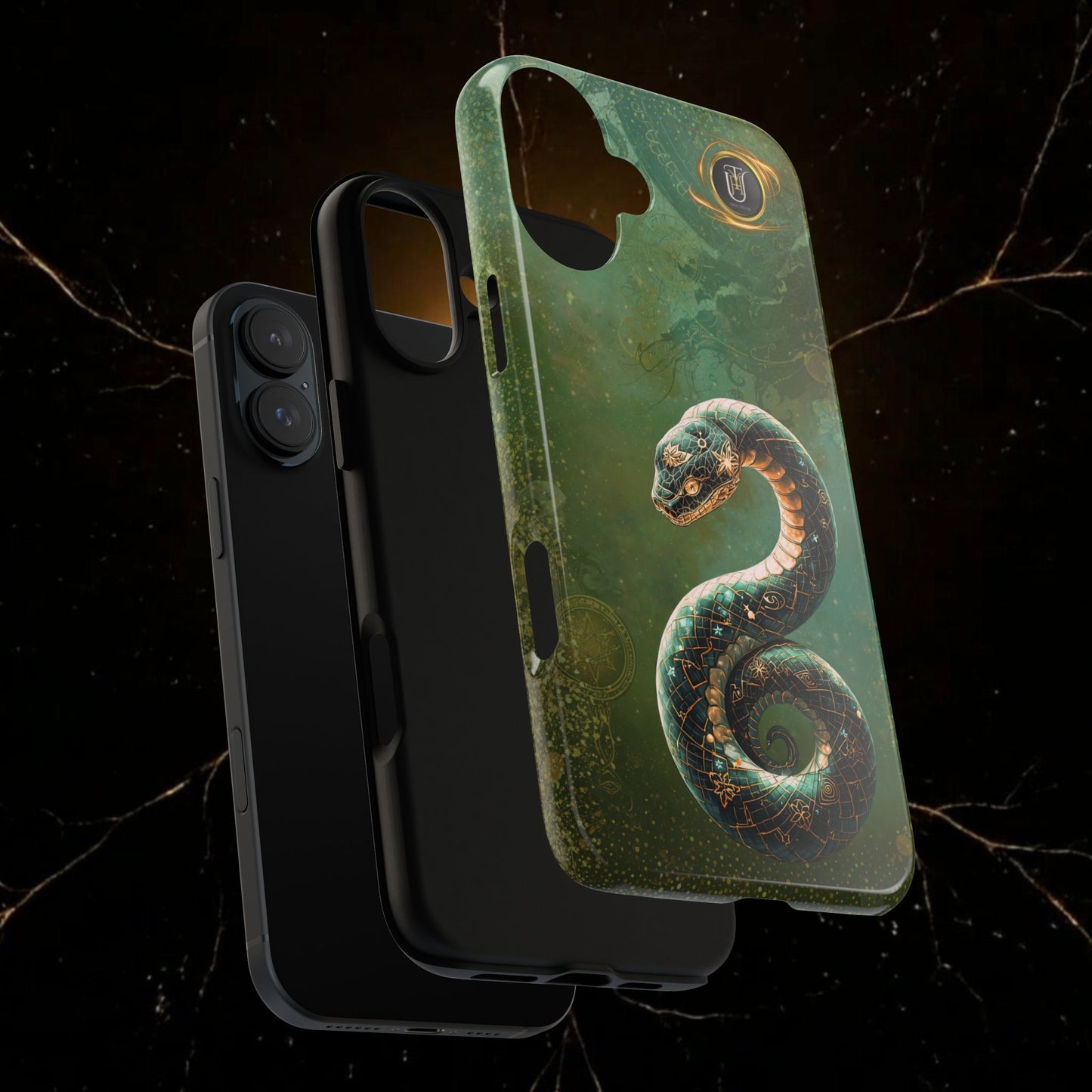 Lunar Snake Phone Case — Eternity Serpent Design