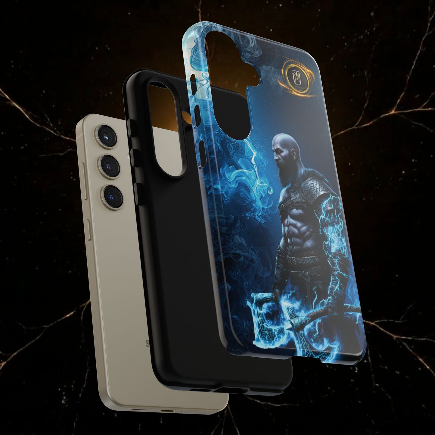 Norse Warrior Phone Case — Viking Shield & Helmet Tough Cover
