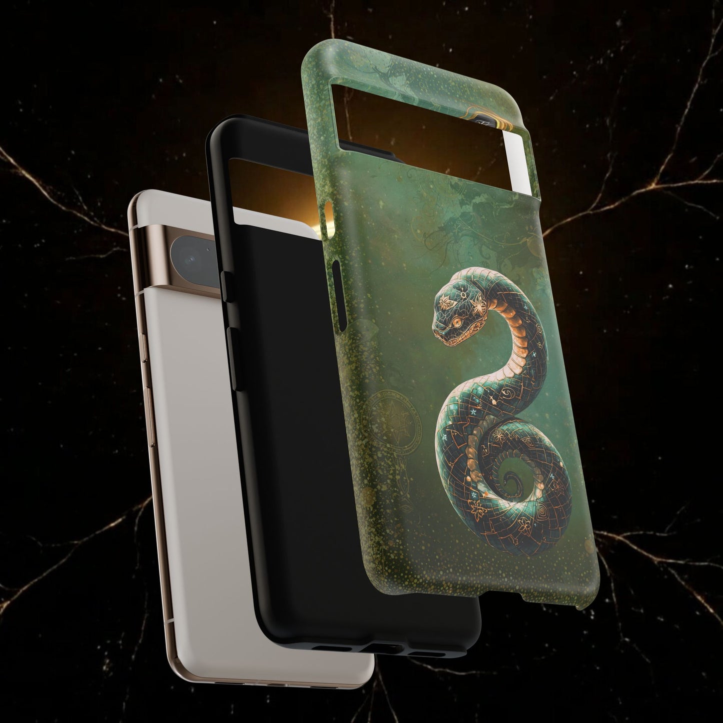Lunar Snake Phone Case — Eternity Serpent Design