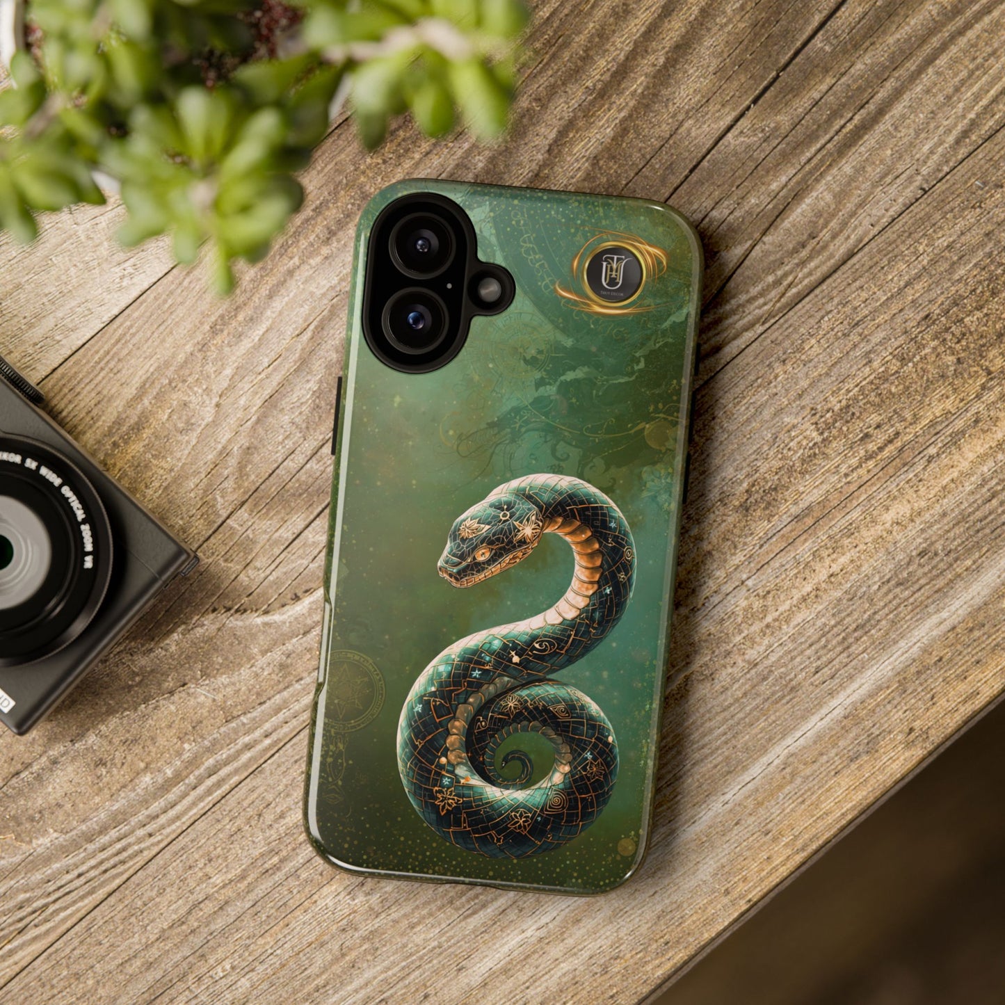 Lunar Snake Phone Case — Eternity Serpent Design