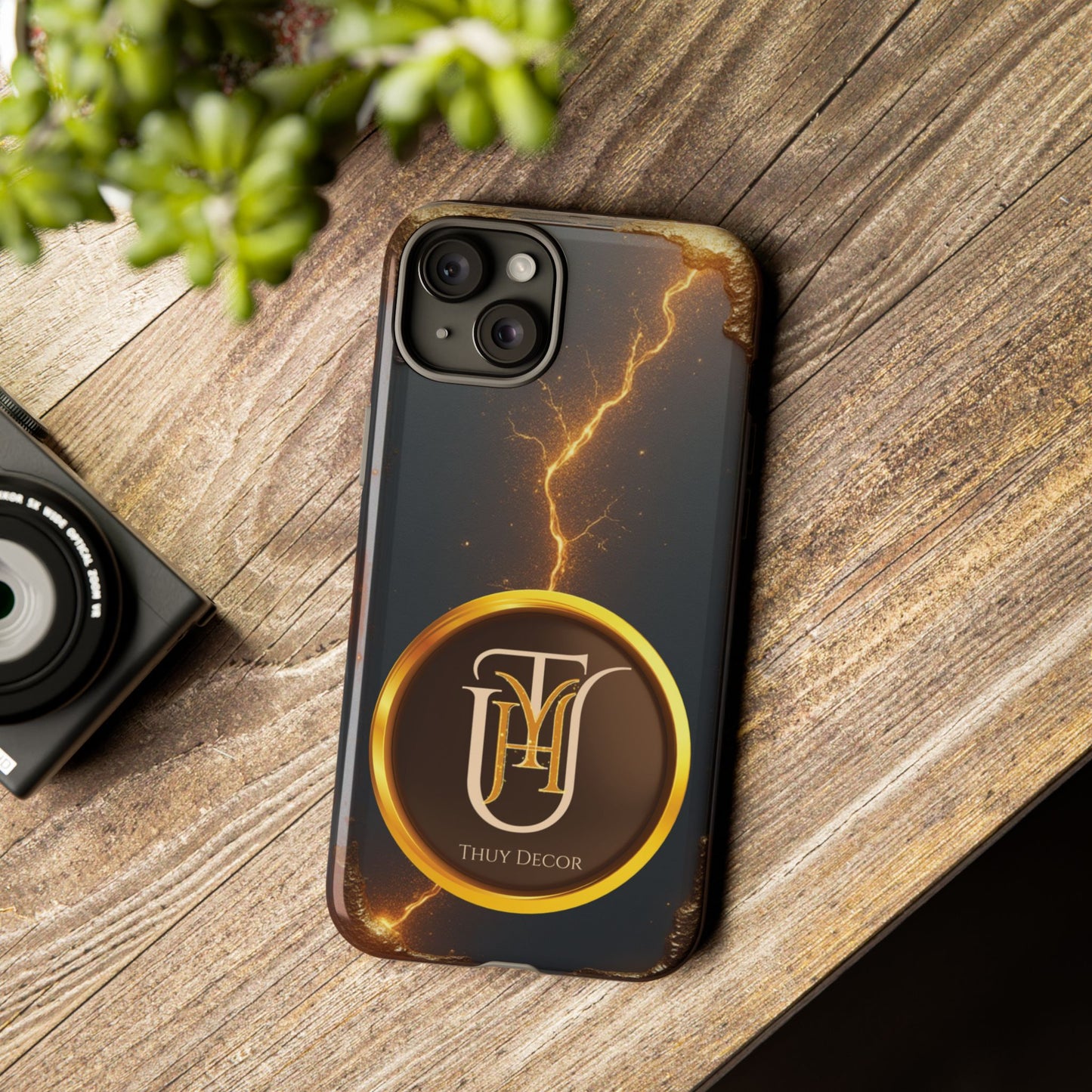 Black & Gold Luxurious Thuy Decor Brand Cover Phone Case