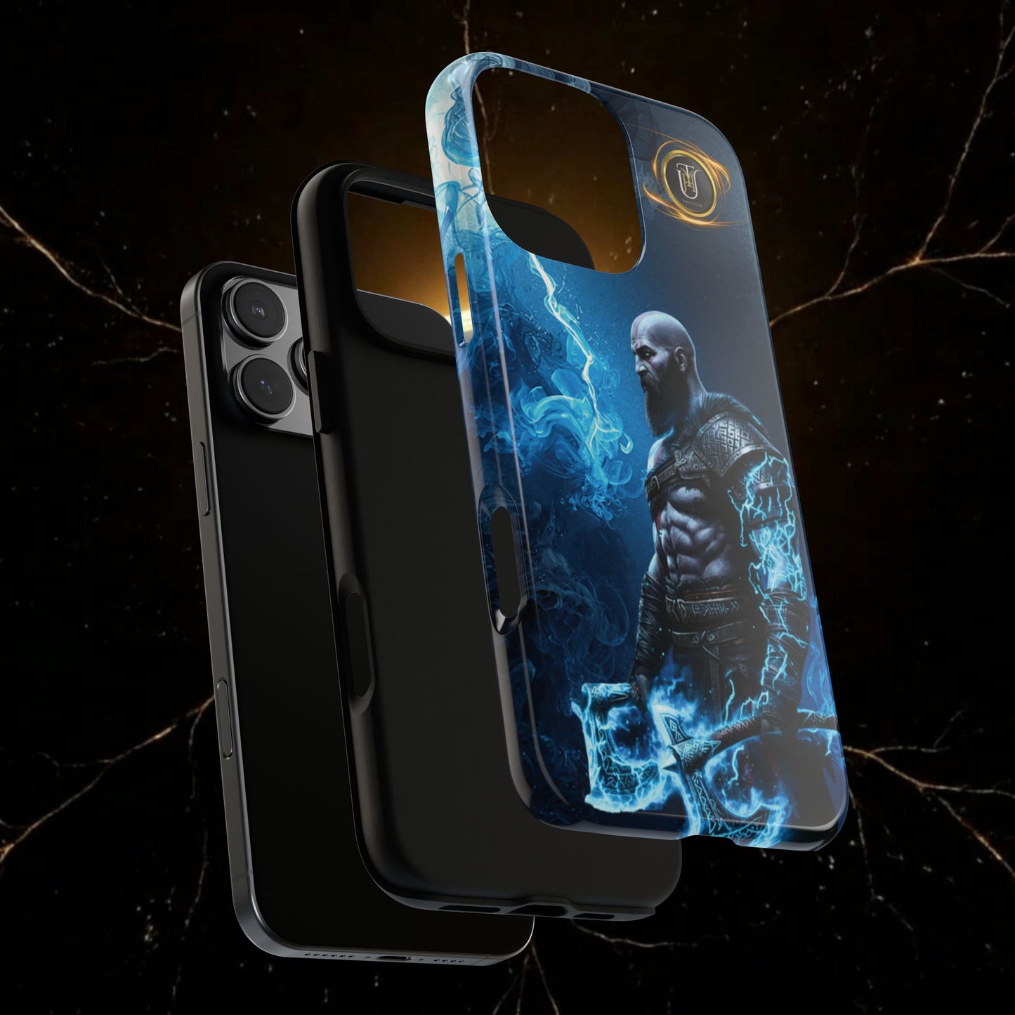 Norse Warrior Phone Case — Viking Shield & Helmet Tough Cover