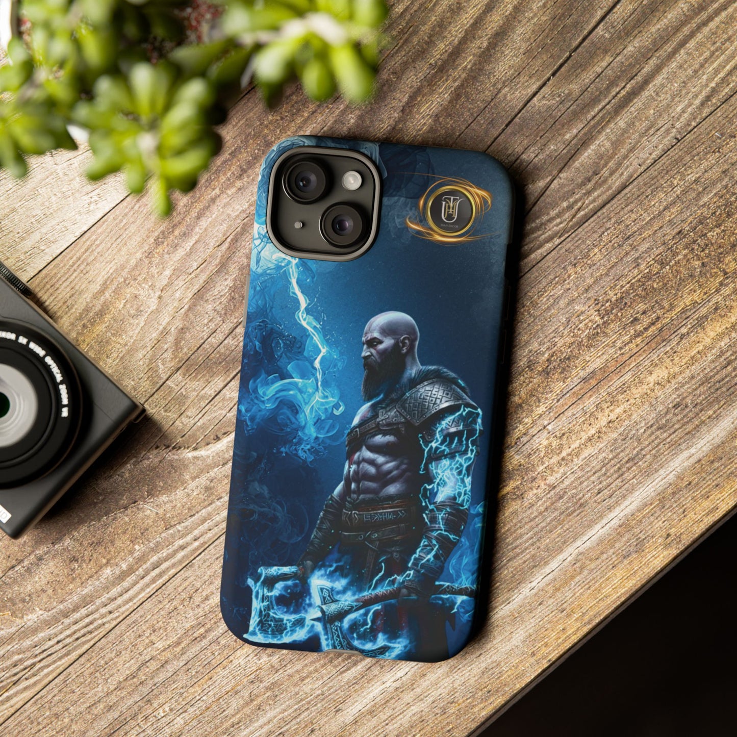 Norse Warrior Phone Case — Viking Shield & Helmet Tough Cover