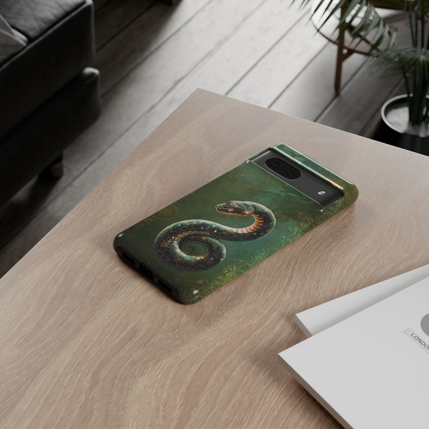 Lunar Snake Phone Case — Eternity Serpent Design