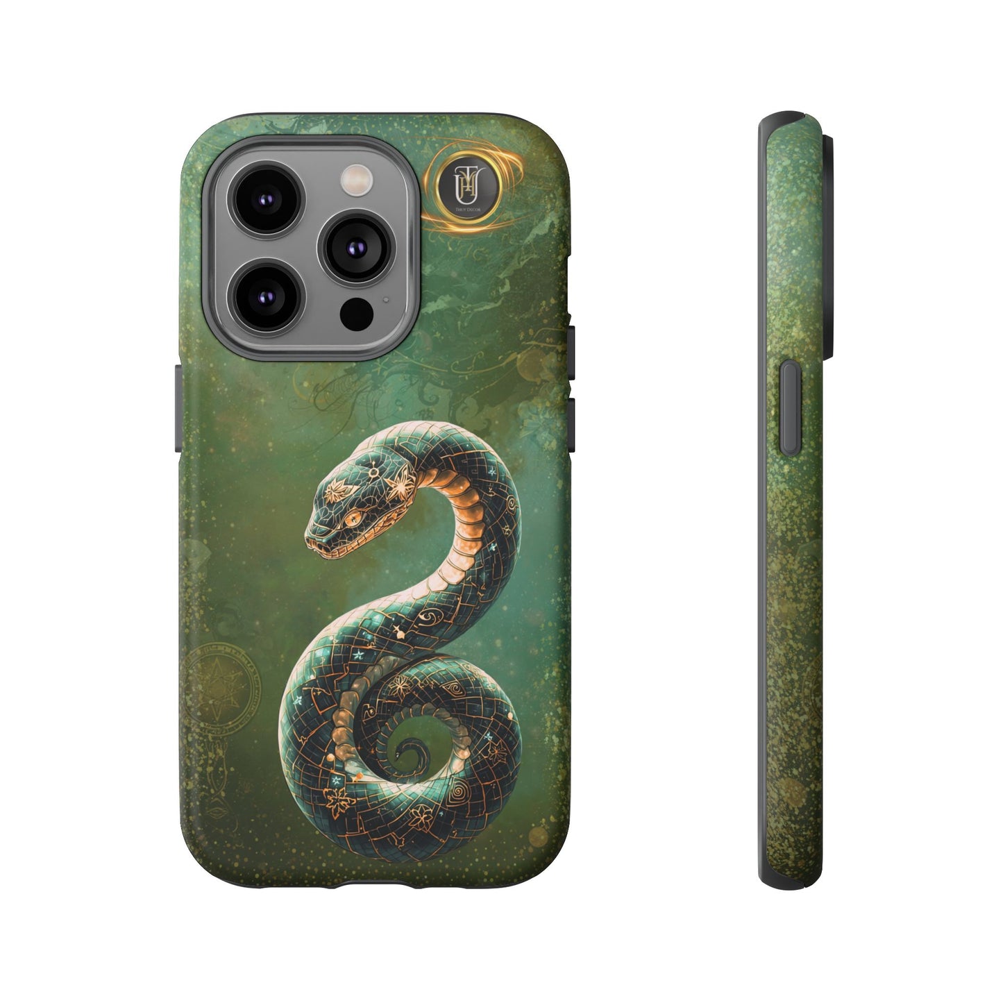 Lunar Snake Phone Case — Eternity Serpent Design