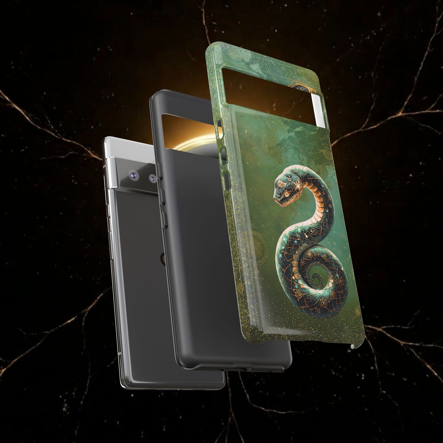Lunar Snake Phone Case — Eternity Serpent Design