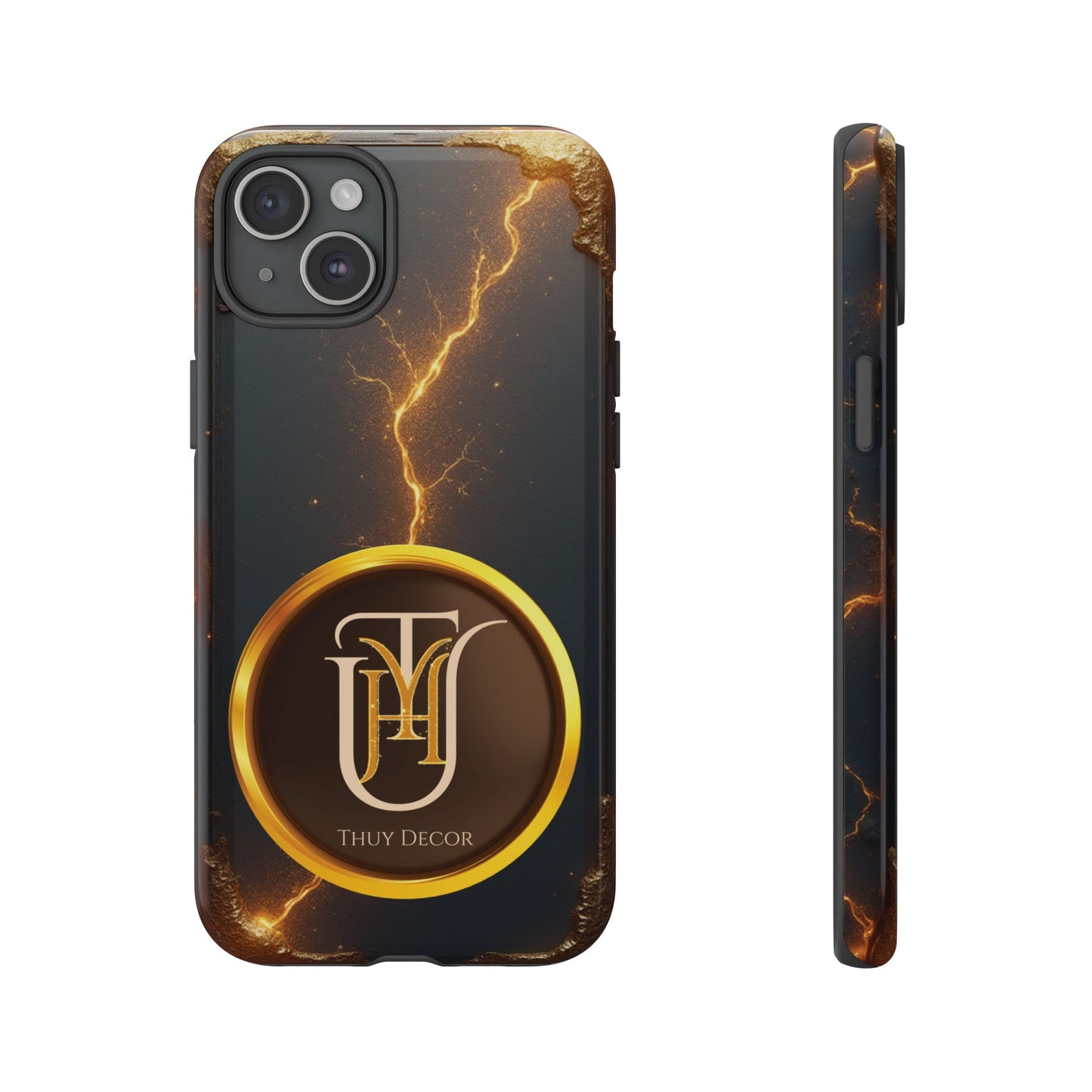 Black & Gold Luxurious Thuy Decor Brand Cover Phone Case