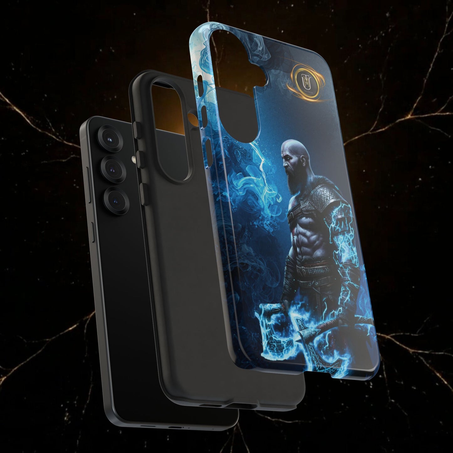 Norse Warrior Phone Case — Viking Shield & Helmet Tough Cover