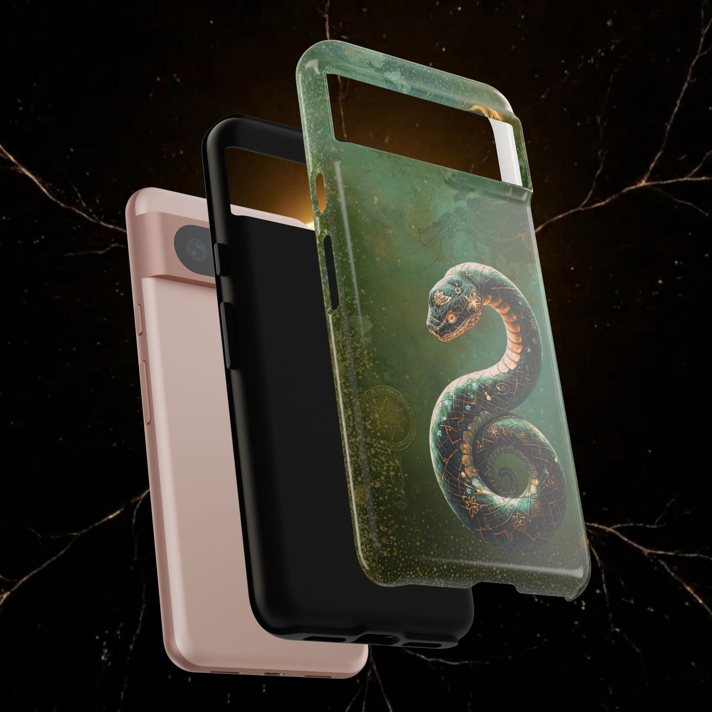 Lunar Snake Phone Case — Eternity Serpent Design