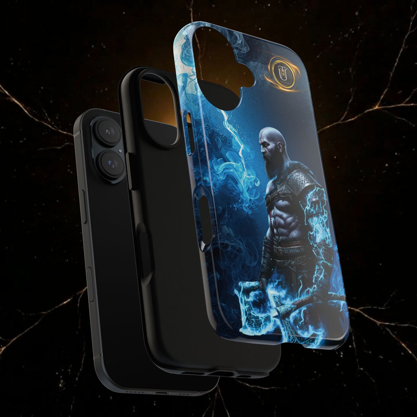 Norse Warrior Phone Case — Viking Shield & Helmet Tough Cover