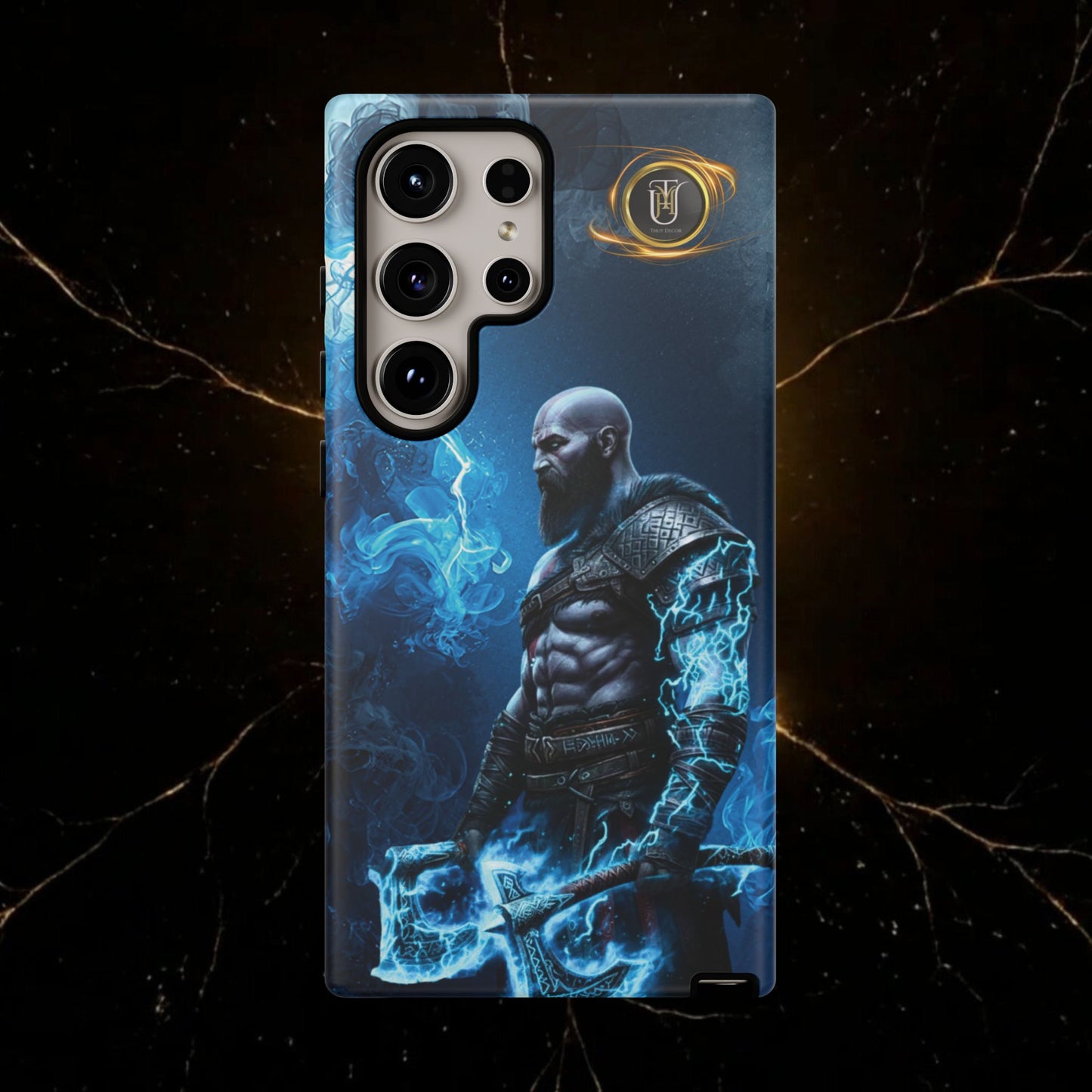 Norse Warrior Phone Case — Viking Shield & Helmet Tough Cover
