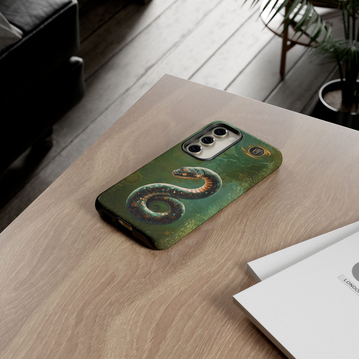 Lunar Snake Phone Case — Eternity Serpent Design