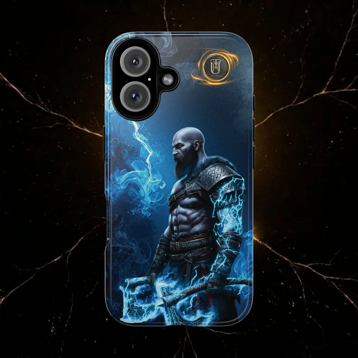 Norse Warrior Phone Case — Viking Shield & Helmet Tough Cover