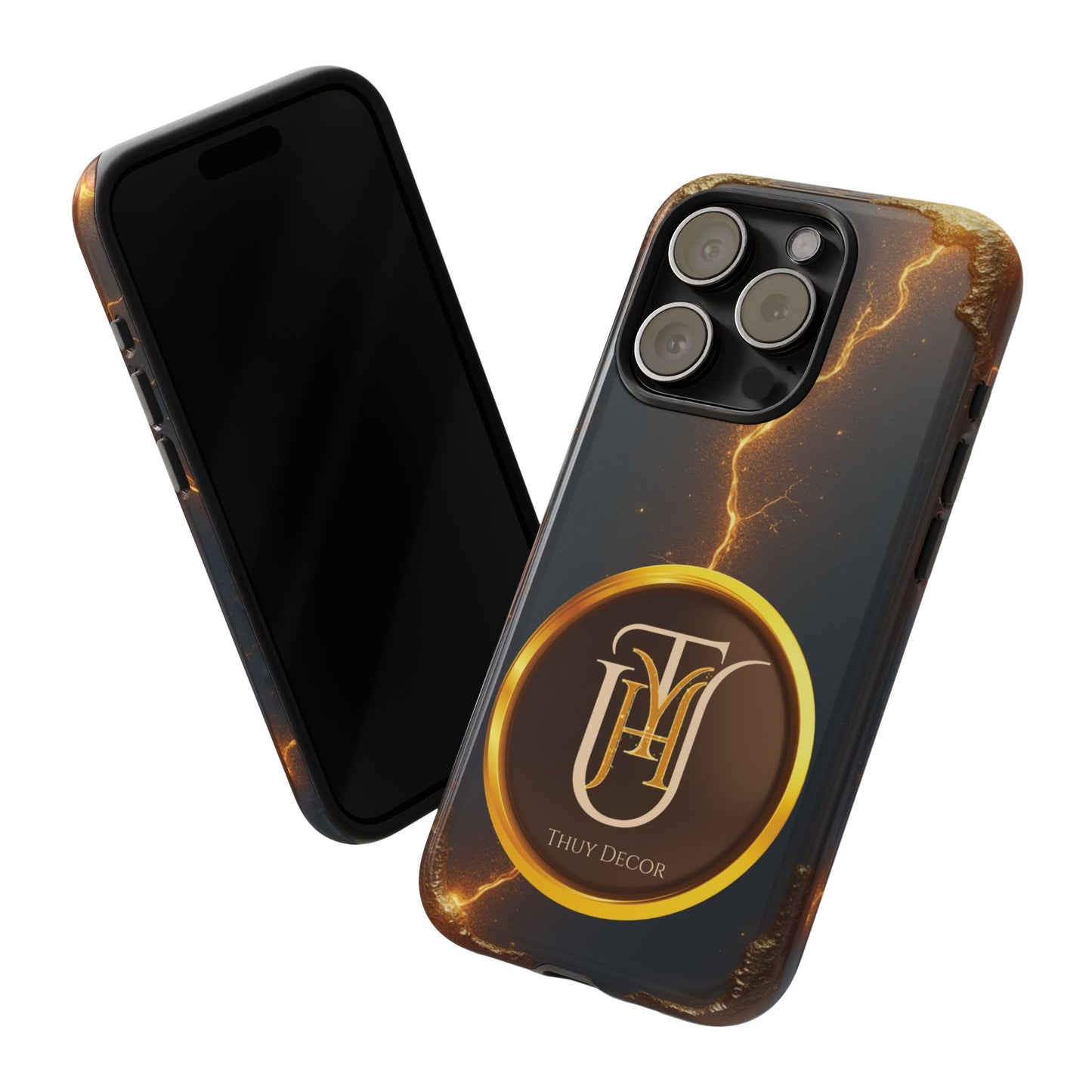 Black & Gold Luxurious Thuy Decor Brand Cover Phone Case