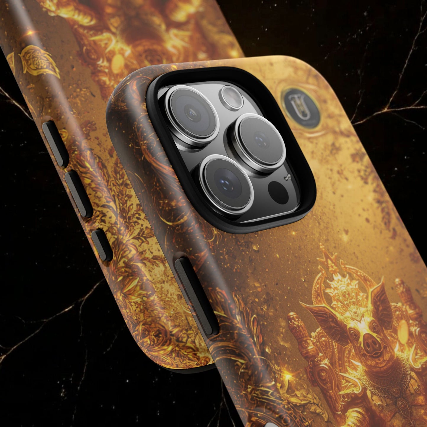 Lunar Pig Zodiac Phone Case — Fortune Totem for Wealth & Protection