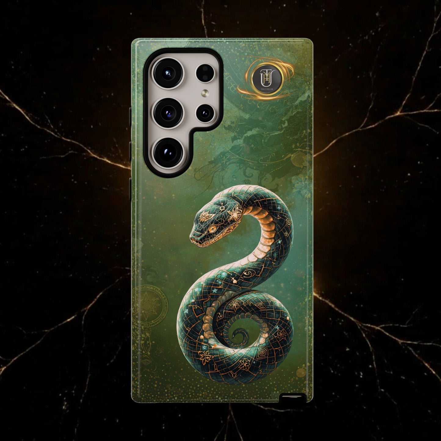 Lunar Snake Phone Case — Eternity Serpent Design