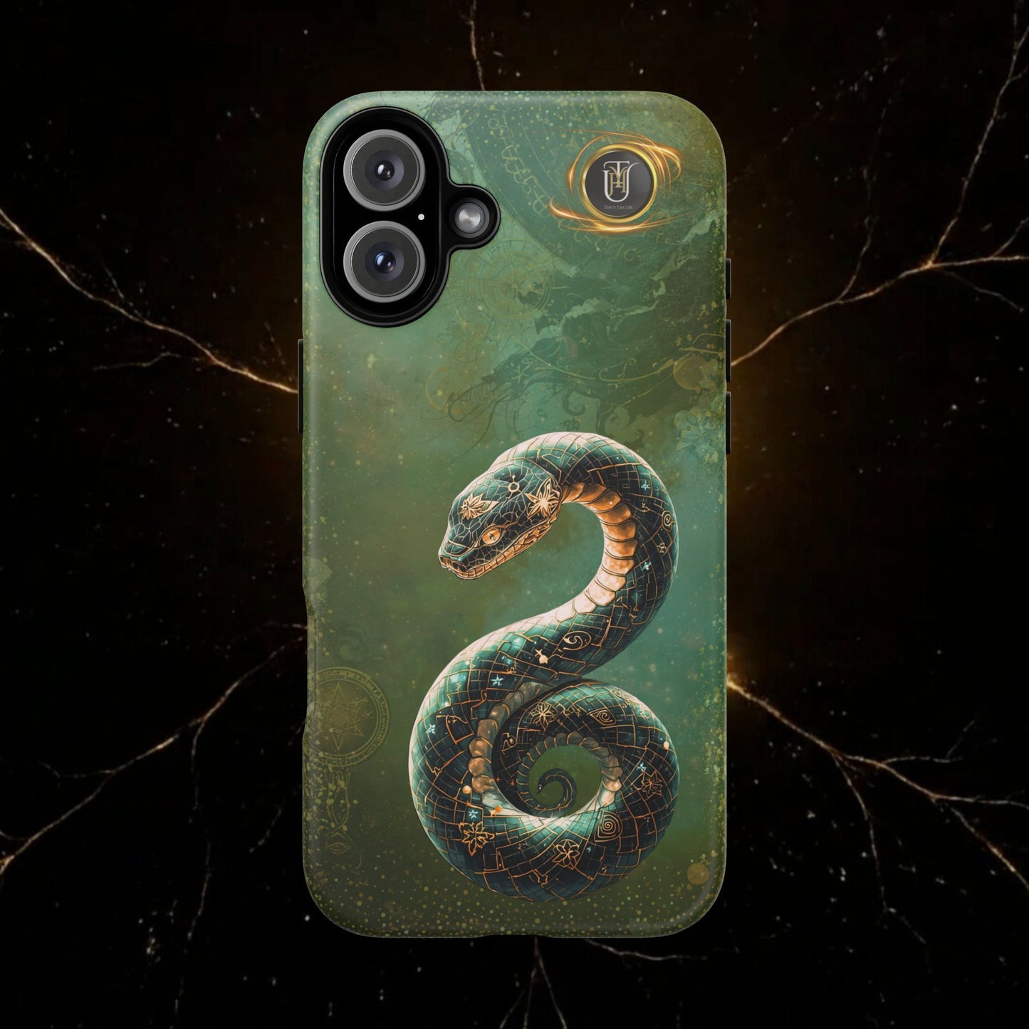 Lunar Snake Phone Case — Eternity Serpent Design