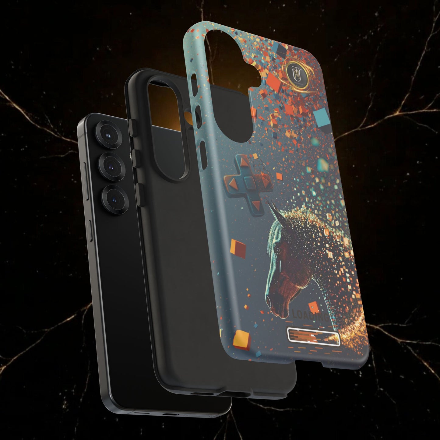 Glitched Lunar Horse Phone Case — Gamer Lucky Totem