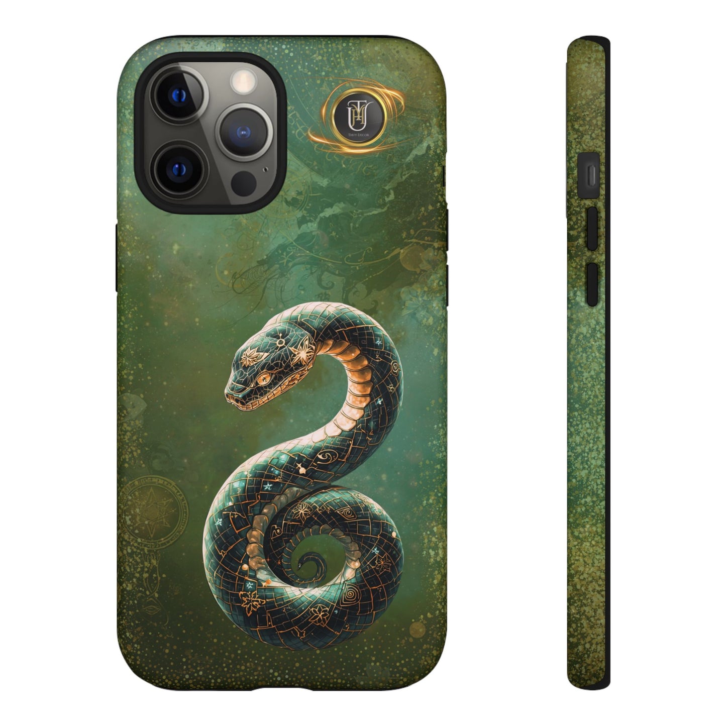 Lunar Snake Phone Case — Eternity Serpent Design