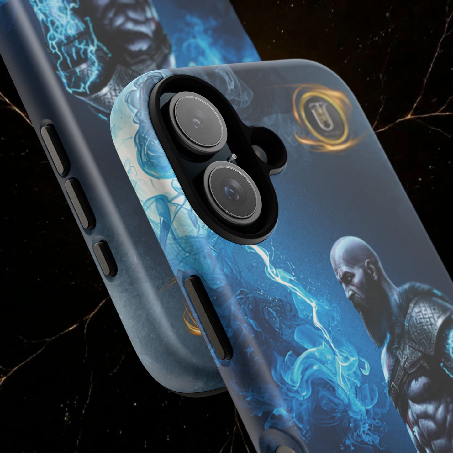 Norse Warrior Phone Case — Viking Shield & Helmet Tough Cover