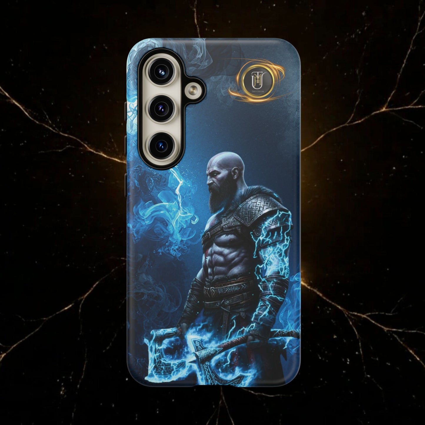 Norse Warrior Phone Case — Viking Shield & Helmet Tough Cover