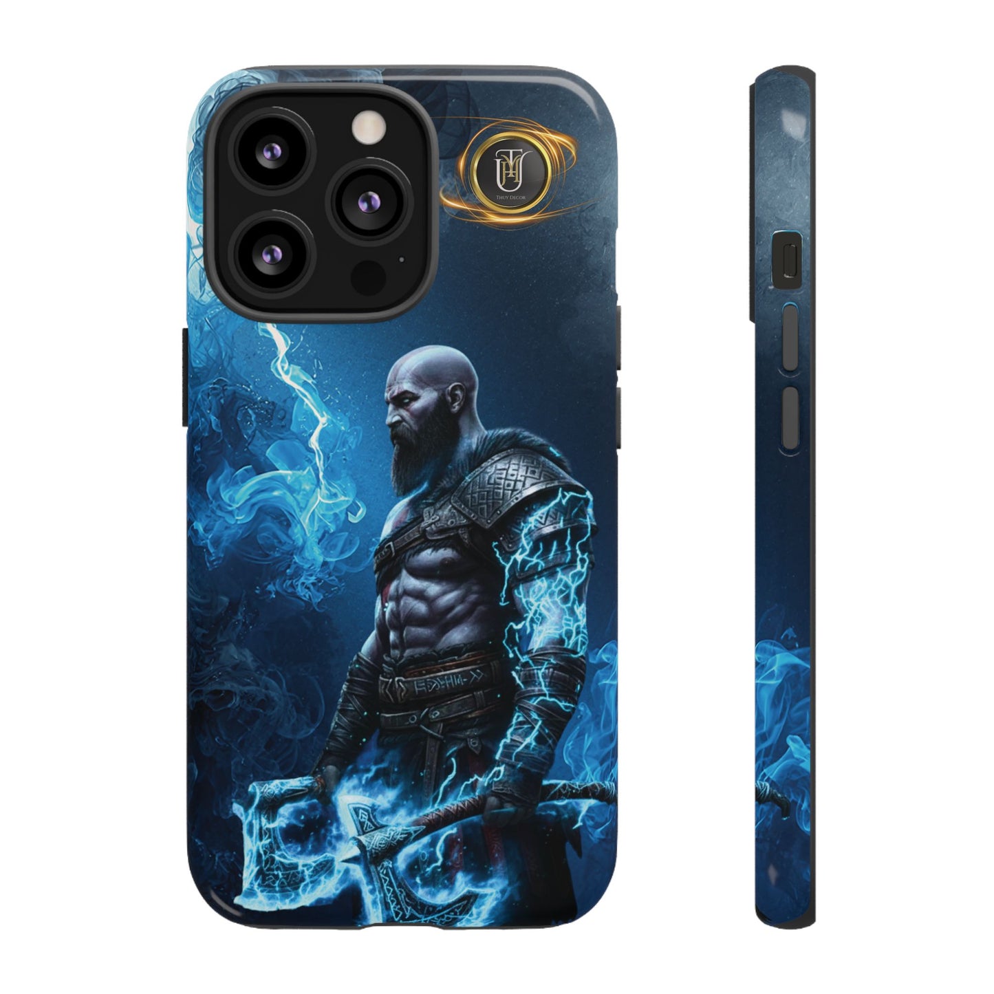 Norse Warrior Phone Case — Viking Shield & Helmet Tough Cover