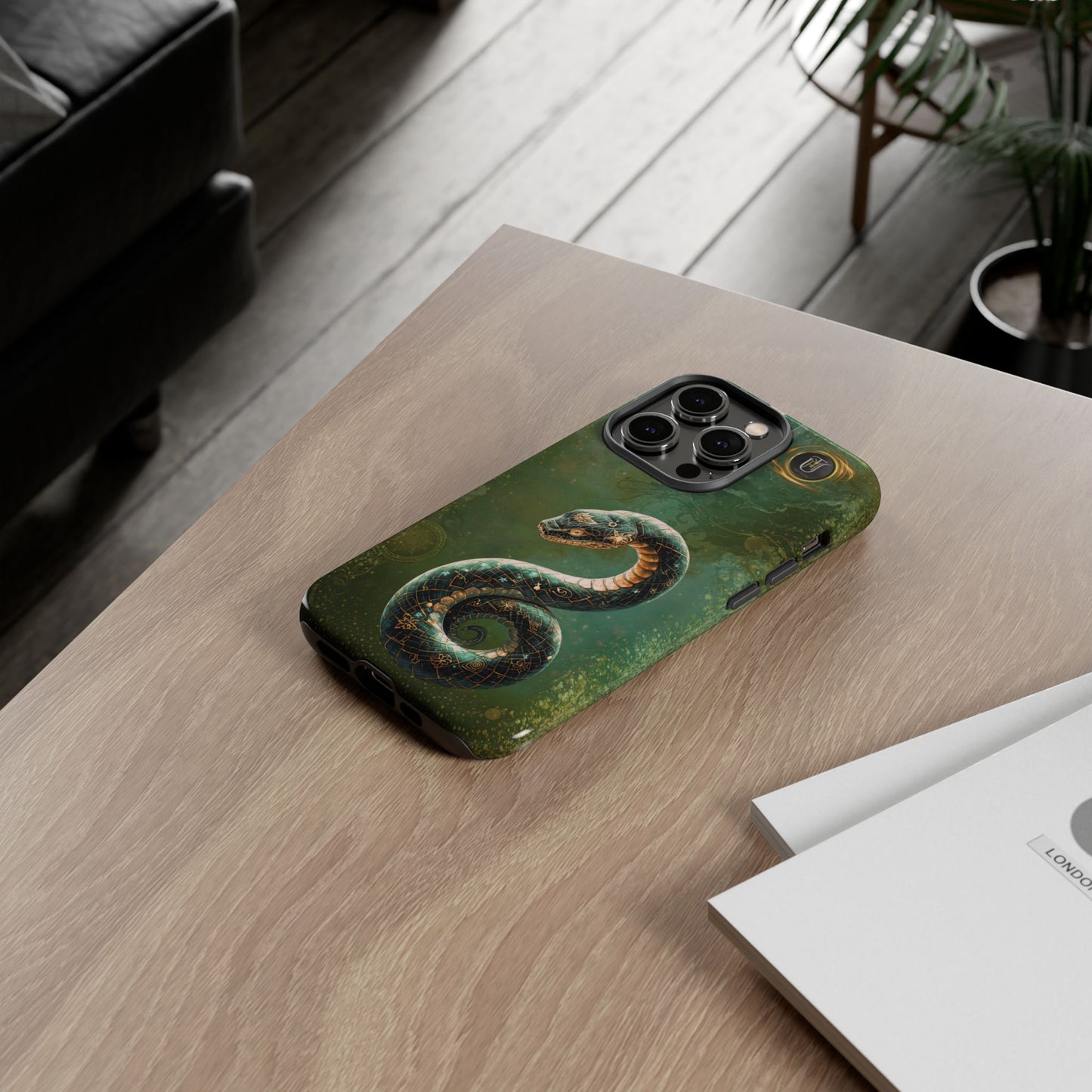 Lunar Snake Phone Case — Eternity Serpent Design