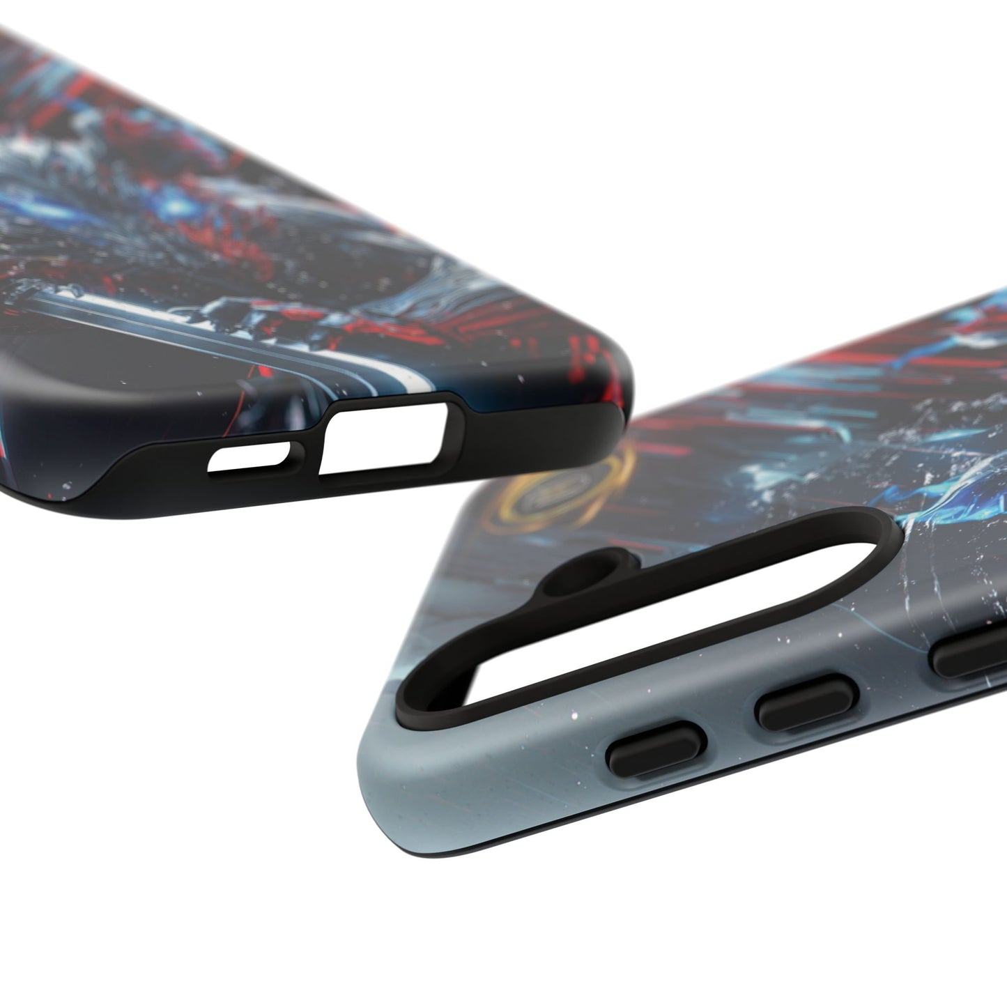 Lunar Metal Rat Samurai Phone Case — Warrior Rodent Armor Design
