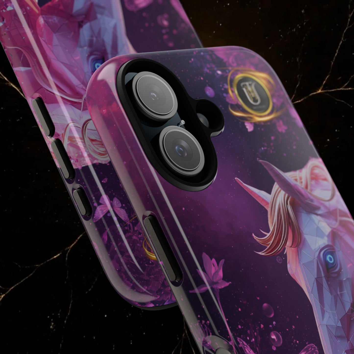 Quantum Pink Lunar Diamond Horse Tough Case — 2026 Pink Horse Phone Case