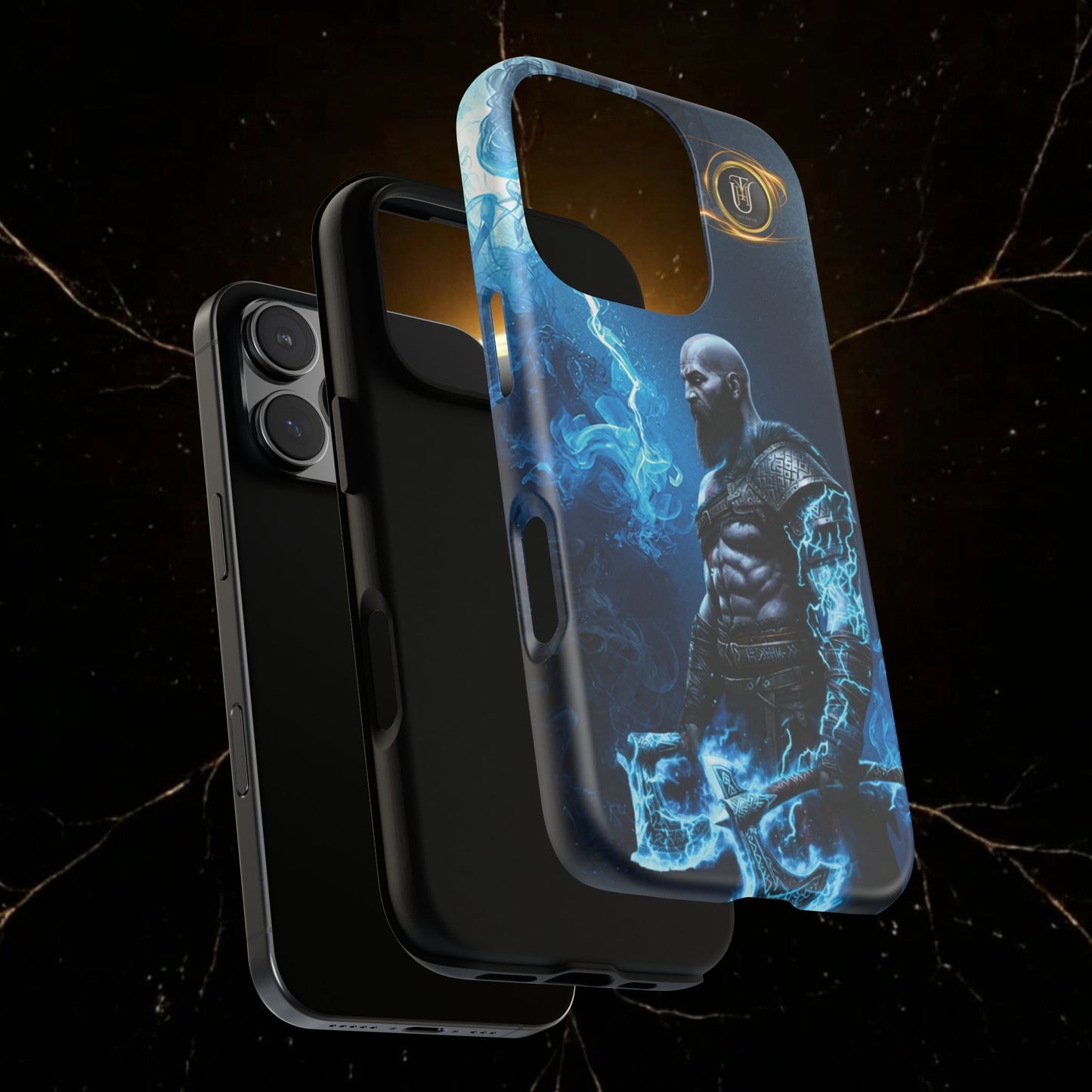 Norse Warrior Phone Case — Viking Shield & Helmet Tough Cover